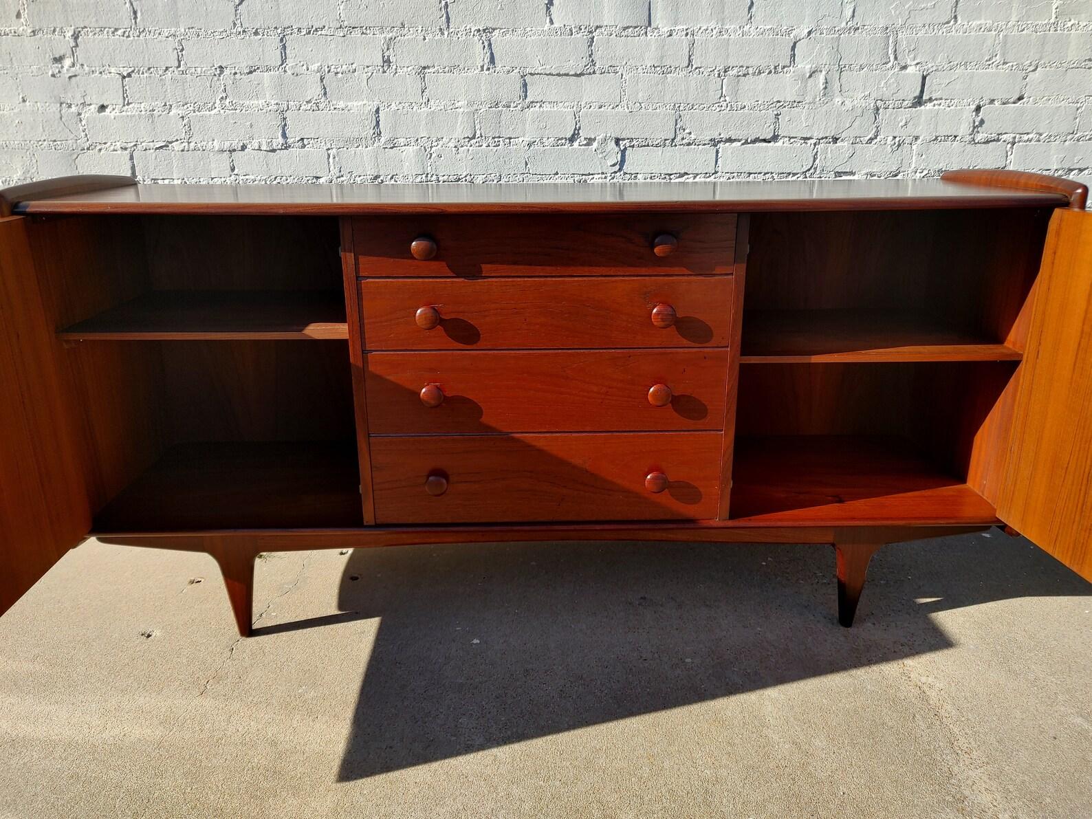 Mid-Century Modern Mid Century Modern Teak Buffet by Younger For Sale