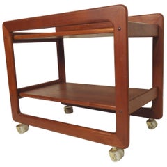 Mid-Century Modern Teak Cart