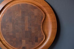 Mid Century Modern Teak Carving Board Platter by Jens H. Quistgaard for Dansk