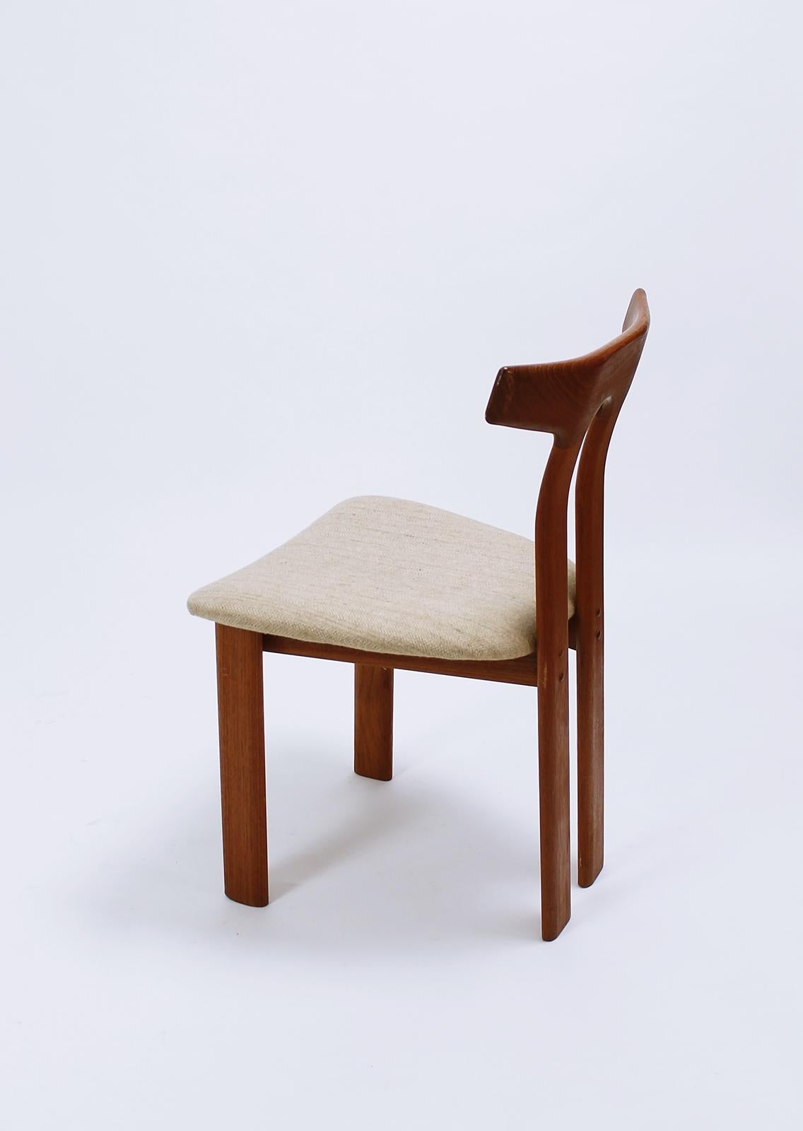 Mid-Century Modern Teak Chairs by Vamdrup, Denmark, 1970s 1