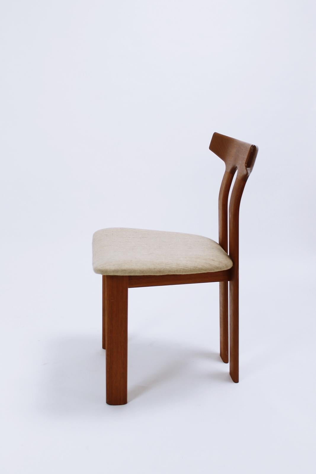 Mid-Century Modern Teak Chairs by Vamdrup, Denmark, 1970s 2