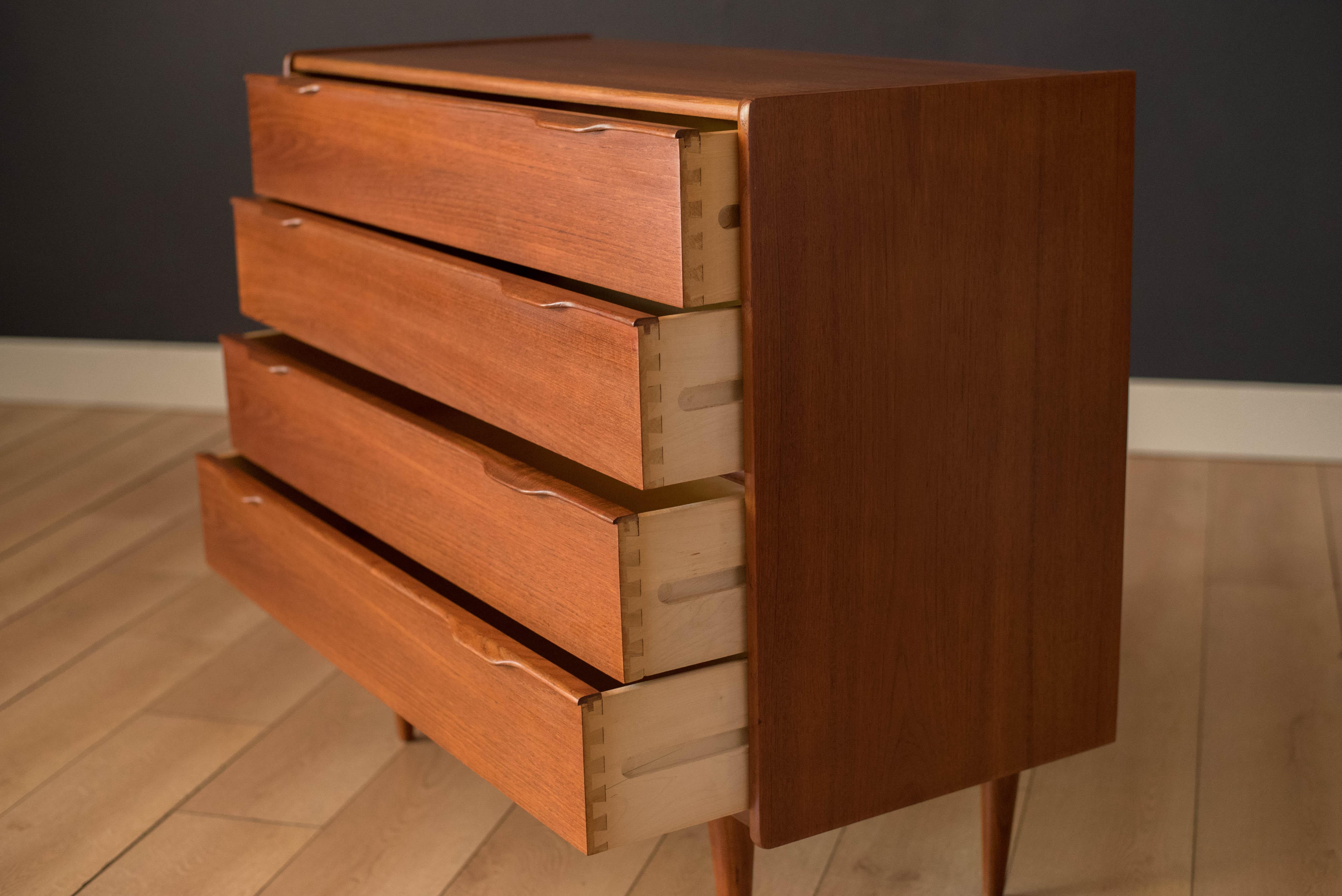 Scandinavian Modern Mid-Century Modern Teak Chest of Drawers by Henning Jorgensen