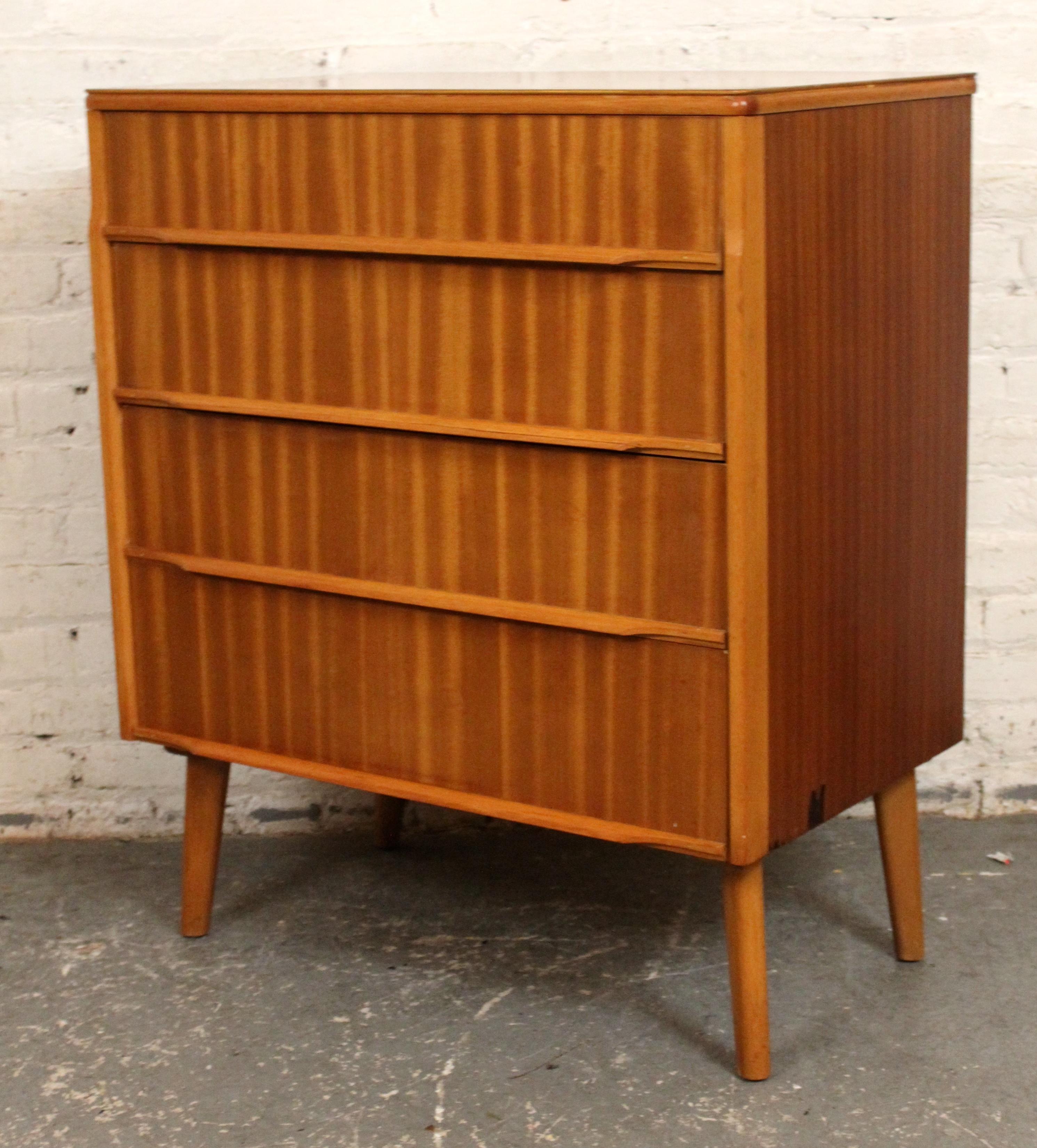 Danish Mid-Century Modern Teak Chest of Drawers For Sale