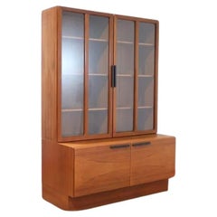 Vintage Mid Century Modern Teak China Display cabinet by G Plan Ib Kofod Larsen