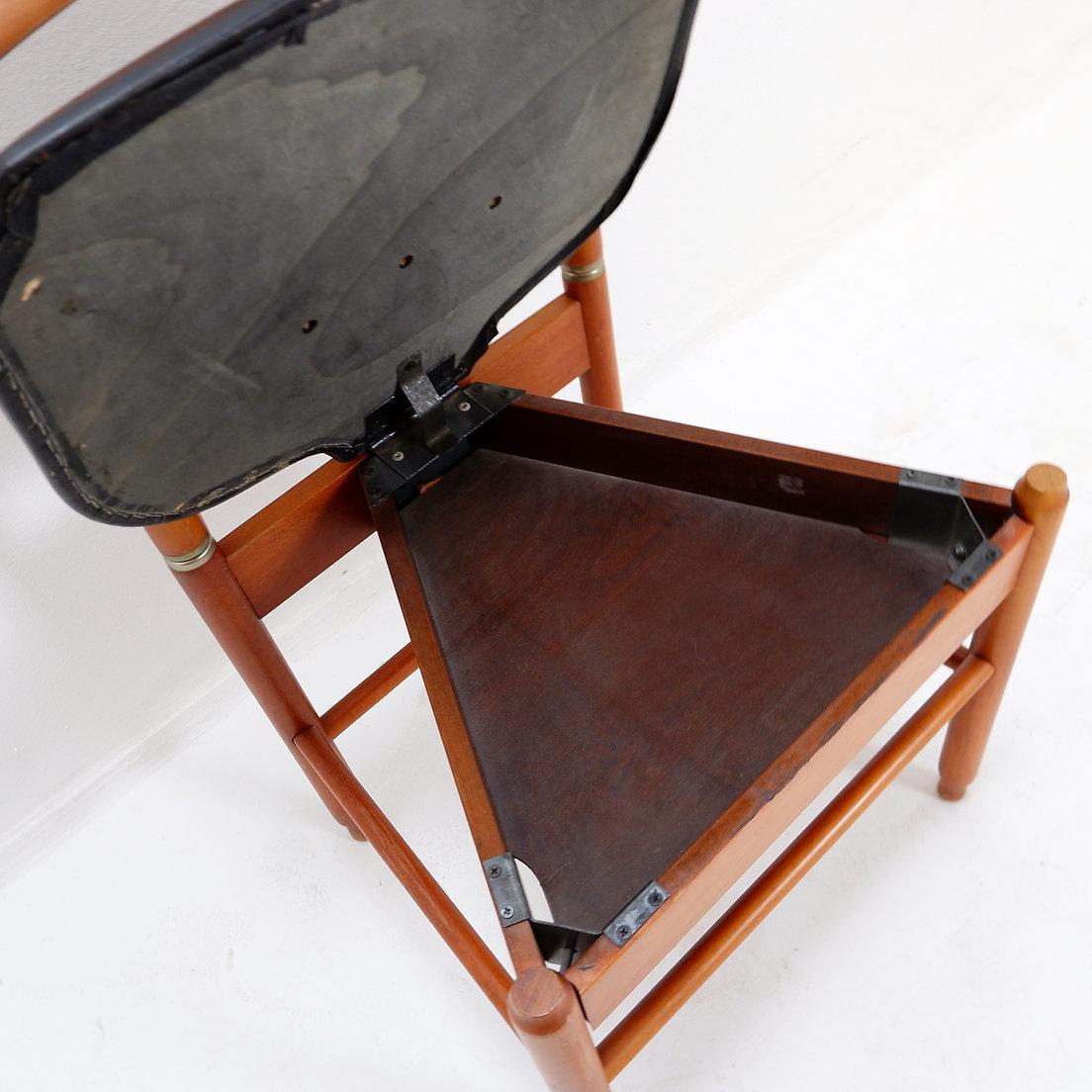 Chaise de valet de chambre en teck moderne du milieu du siècle par Fratelli Reguitti Italie, années 1960 en vente 4