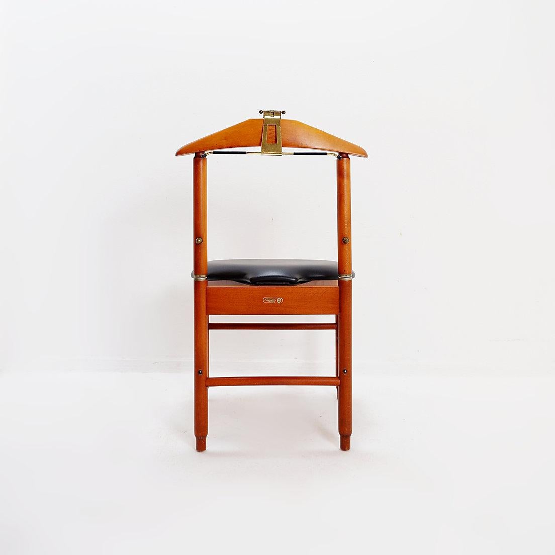 Chaise de valet de chambre en teck moderne du milieu du siècle par Fratelli Reguitti Italie, années 1960 en vente 1