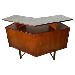 Mid Century Modern Teak Cocktail Home Bar By Turnidge Of London