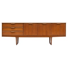 Retro Mid-Century Modern Teak Cocktail Sideboard by S.F. LTD, English, circa 1960