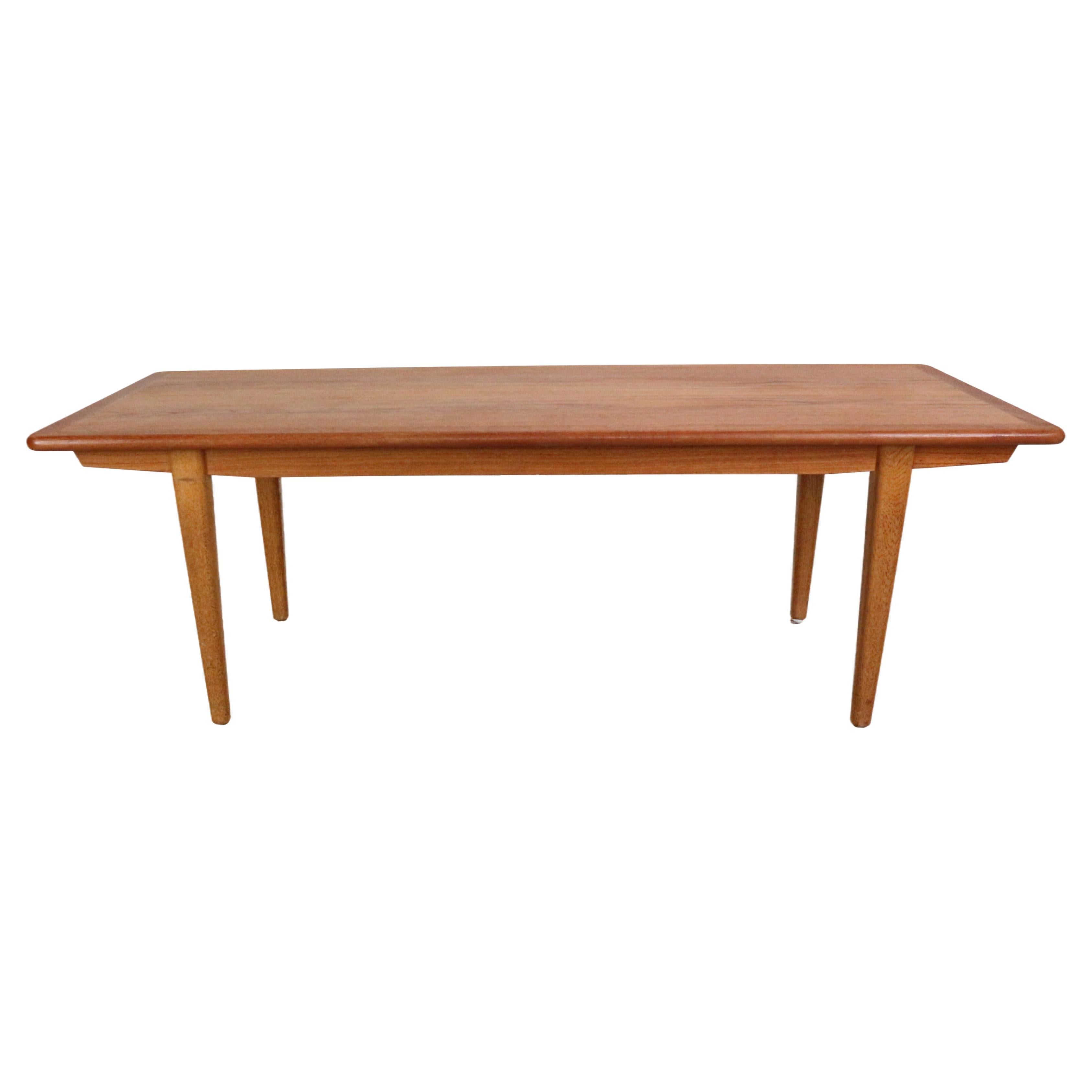 Mid- Century Modern Teak Coffee Table, 1960's Denmark For Sale