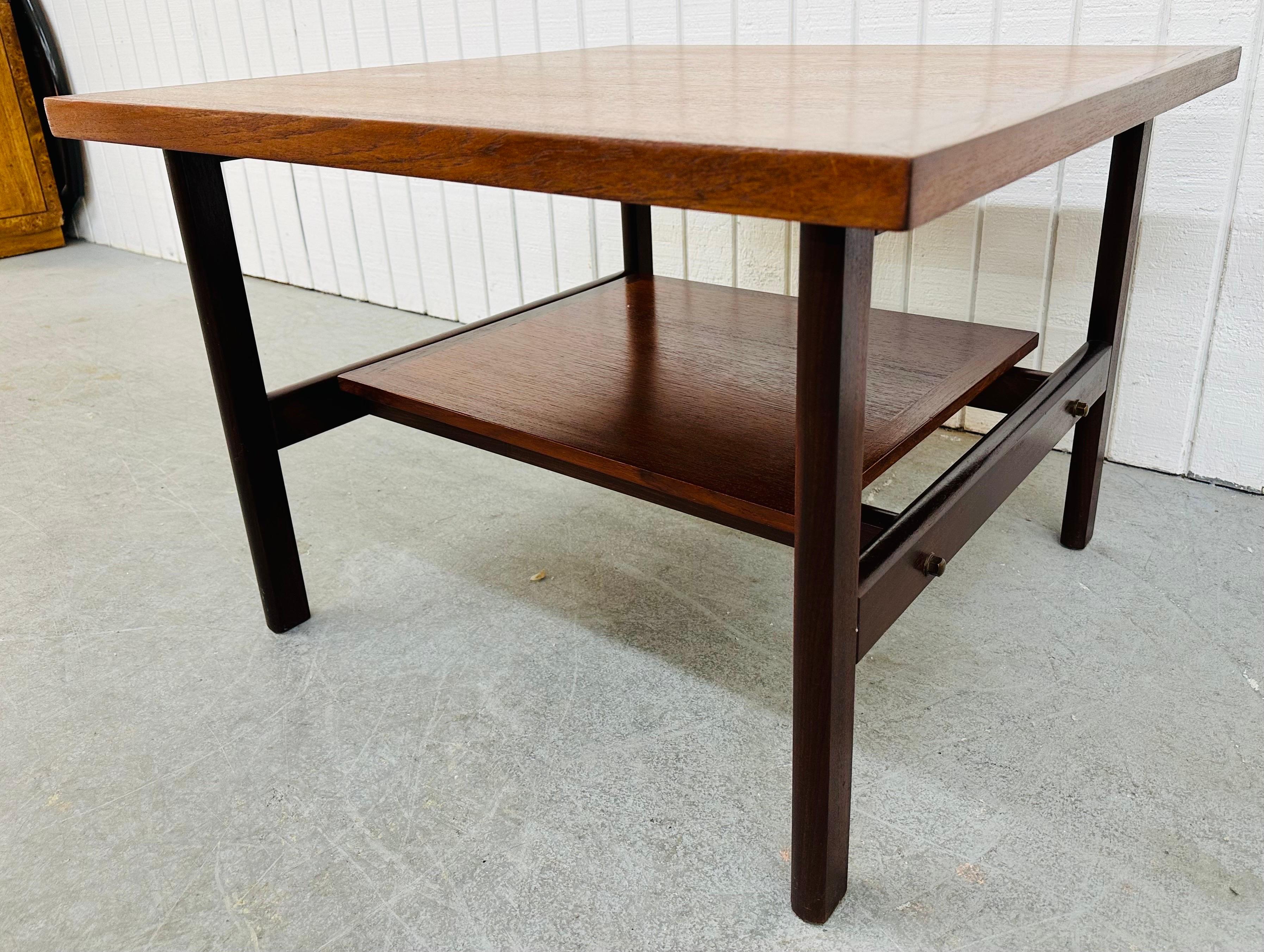 Wood Mid-Century Modern Teak Coffee Table For Sale