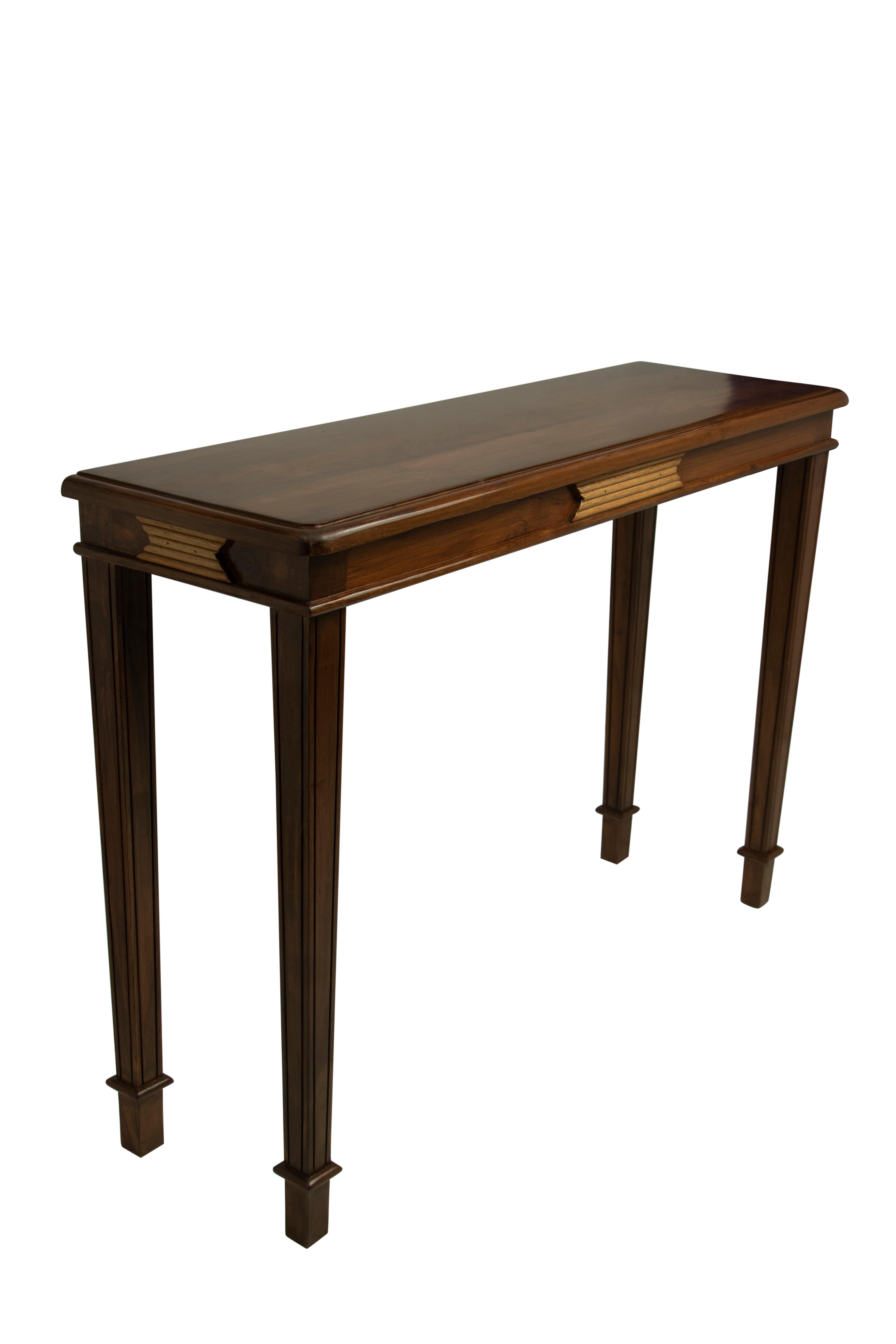 Mid-Century Modern Teak Console, Hall Table or Desk For Sale 1
