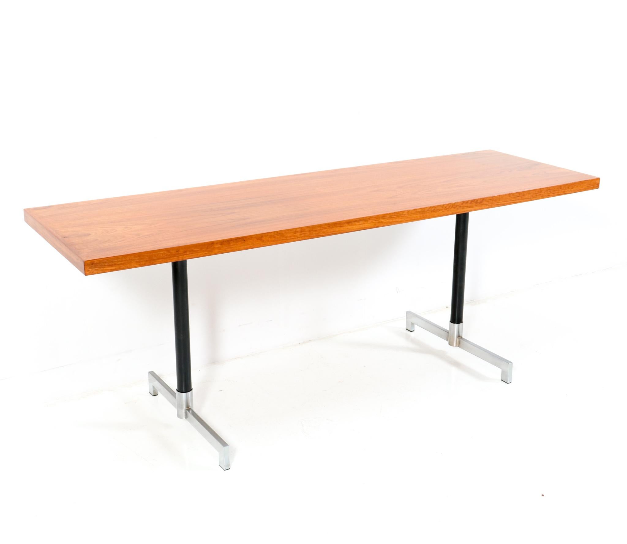 Mid-Century Modern Teak Console Table or Writing Table, 1960s In Good Condition For Sale In Amsterdam, NL
