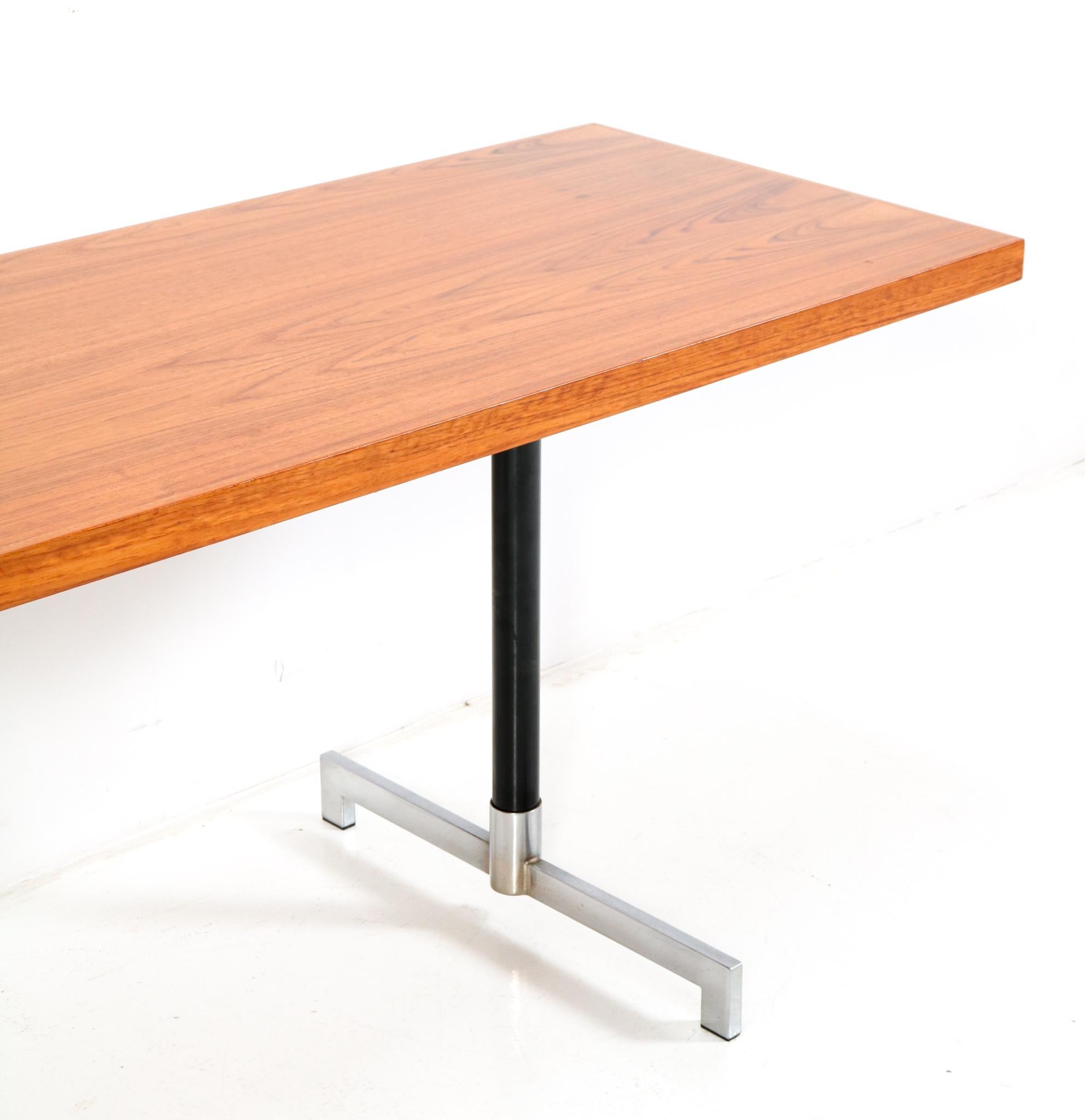 Table console ou table à écrire en teck de style mi-siècle moderne, années 1960 en vente 2