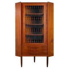 Mid-Century Modern Teak Corner Cabinet