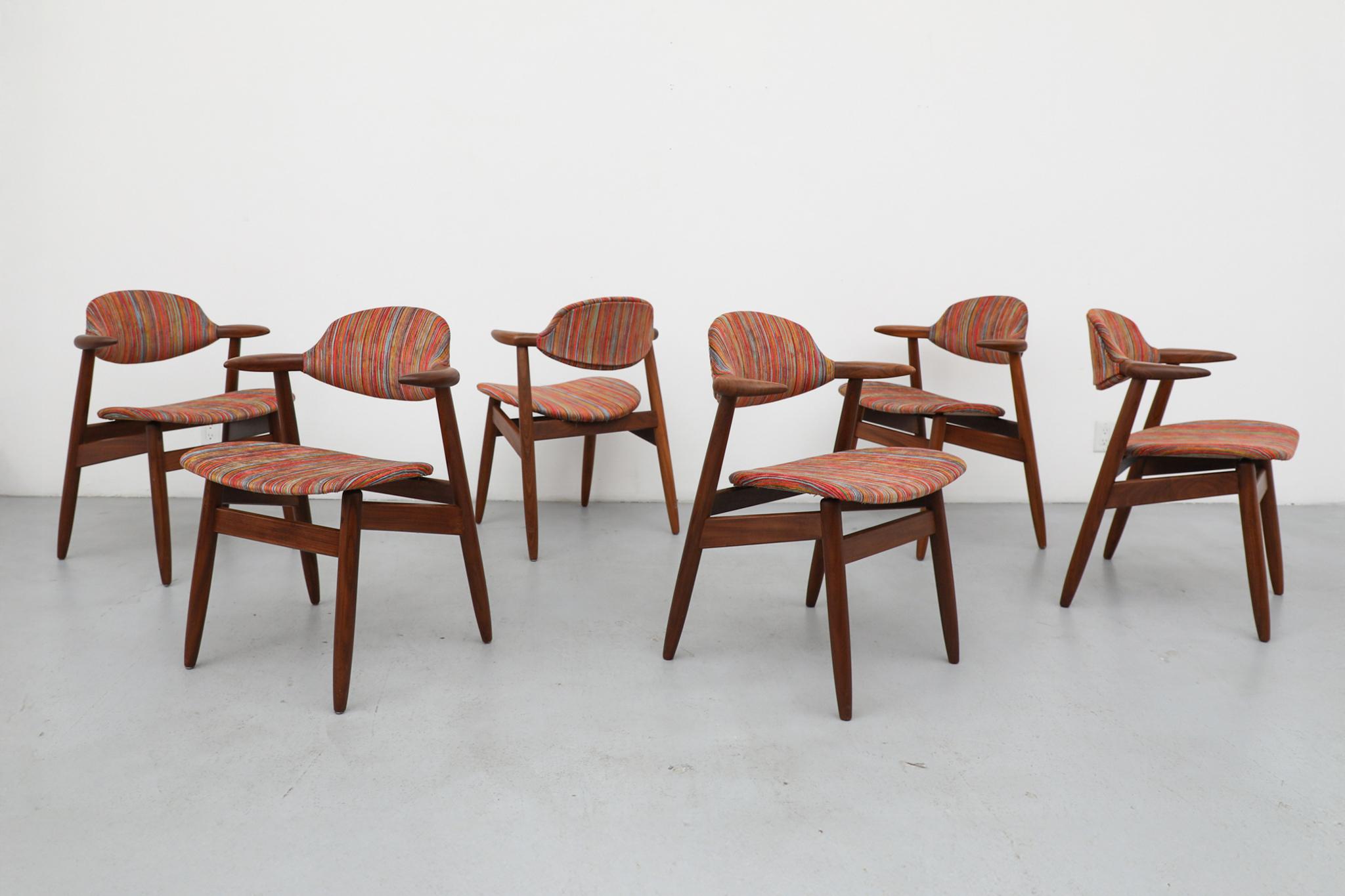 Mid-Century Modern Chaise Cowhorn en teck moderne du milieu du siècle par Hulmefa, 1960s en vente