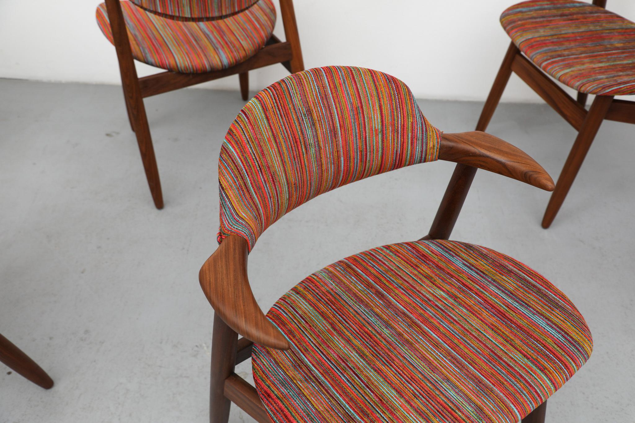 Chaise Cowhorn en teck moderne du milieu du siècle par Hulmefa, 1960s Bon état - En vente à Los Angeles, CA