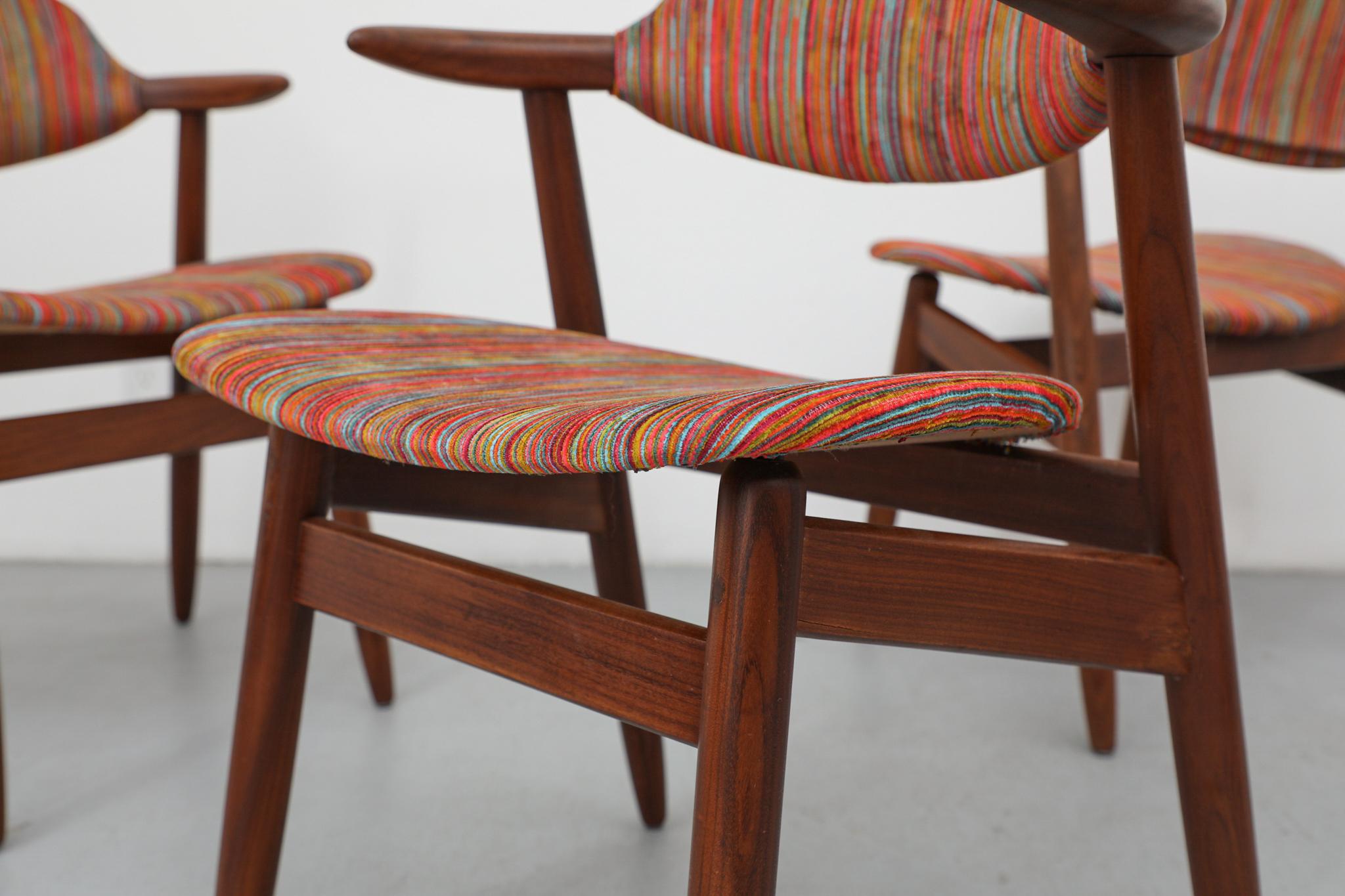 Chaise Cowhorn en teck moderne du milieu du siècle par Hulmefa, 1960s en vente 2