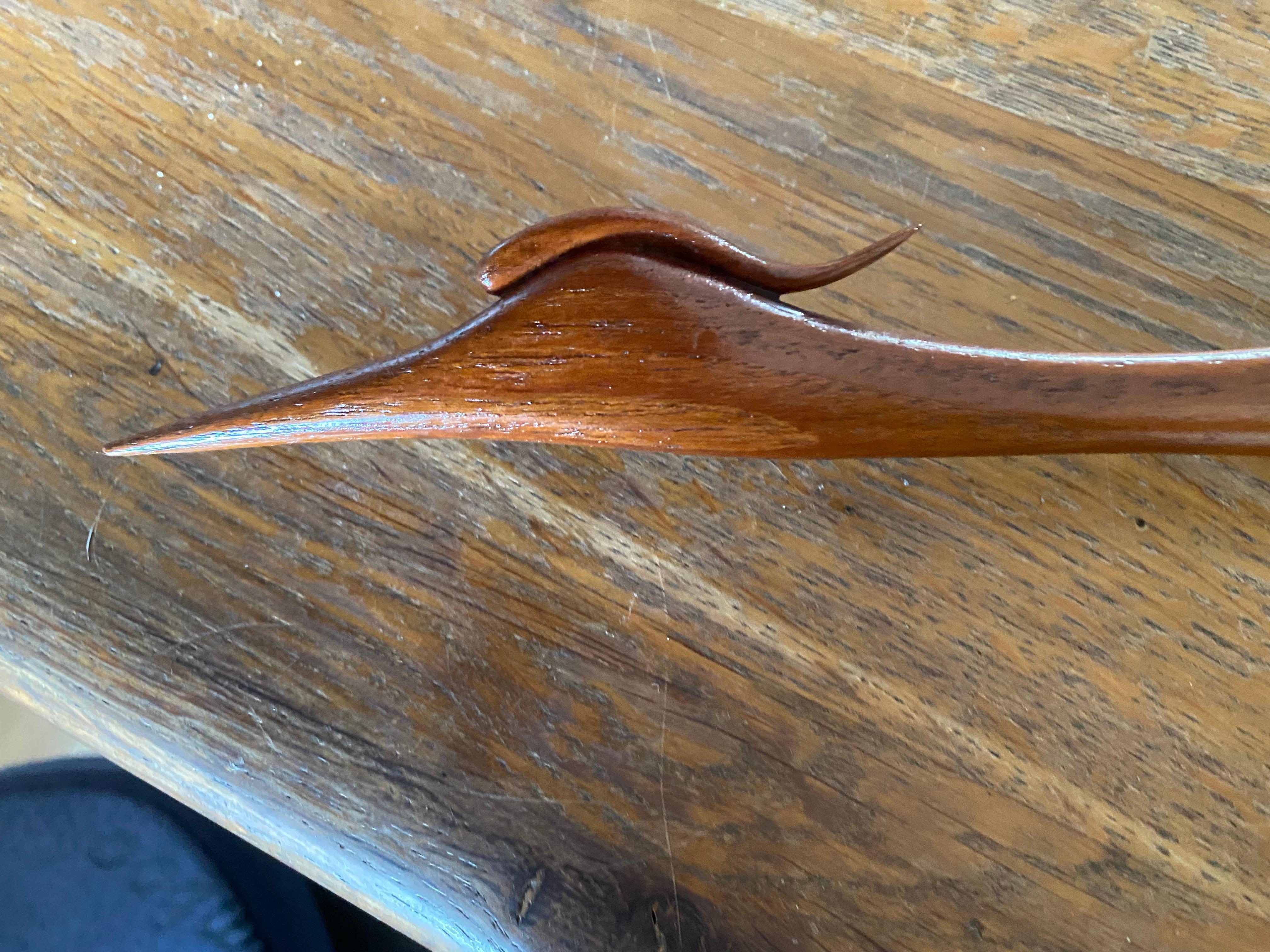 Mid-20th Century Mid-Century Modern Teak Crane Bird Denmark For Sale