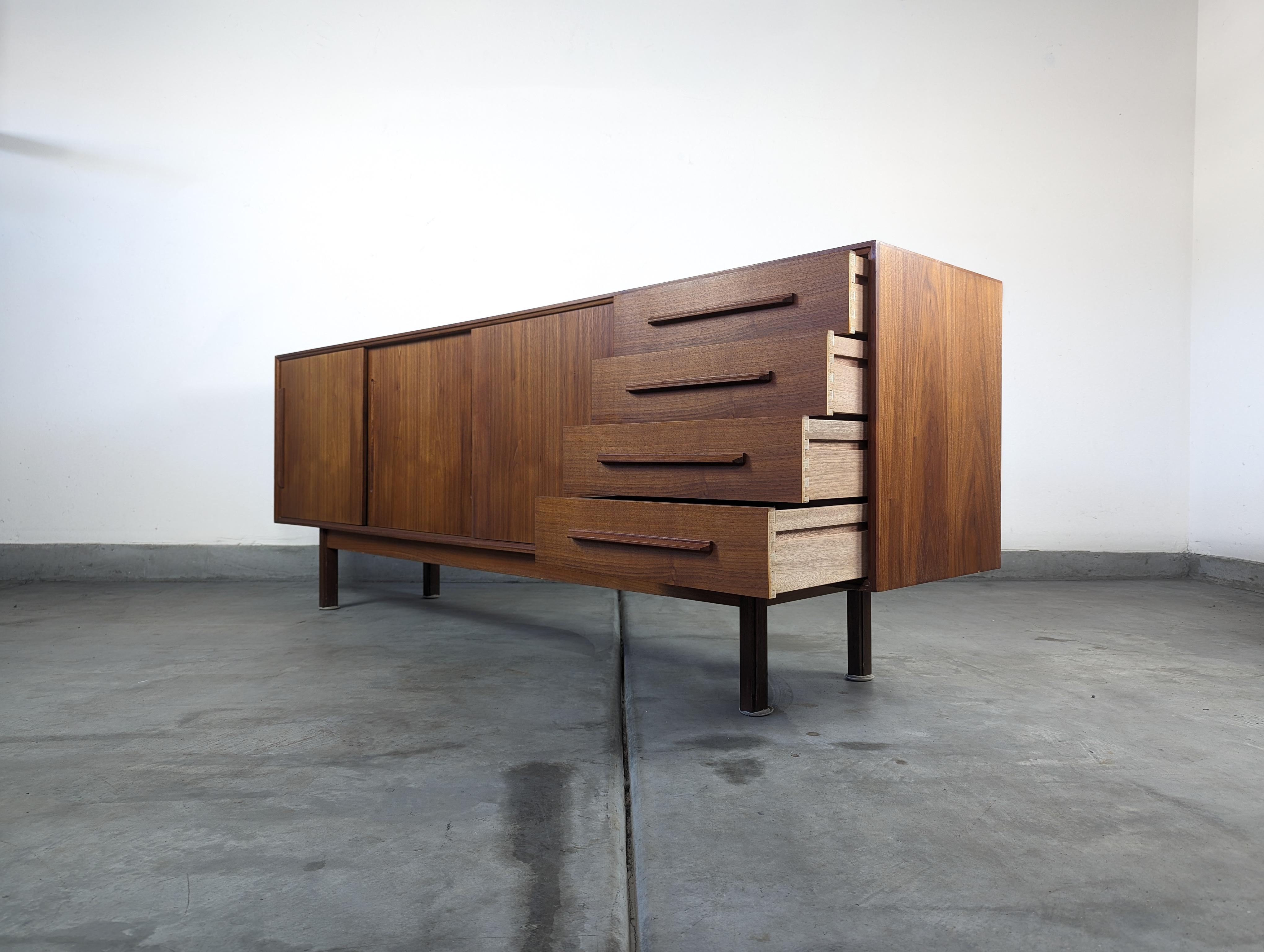 Mid Century Modern Teak Credenza/Buffet by Ib Kofod-Larsen for Faarup, c1960s For Sale 2