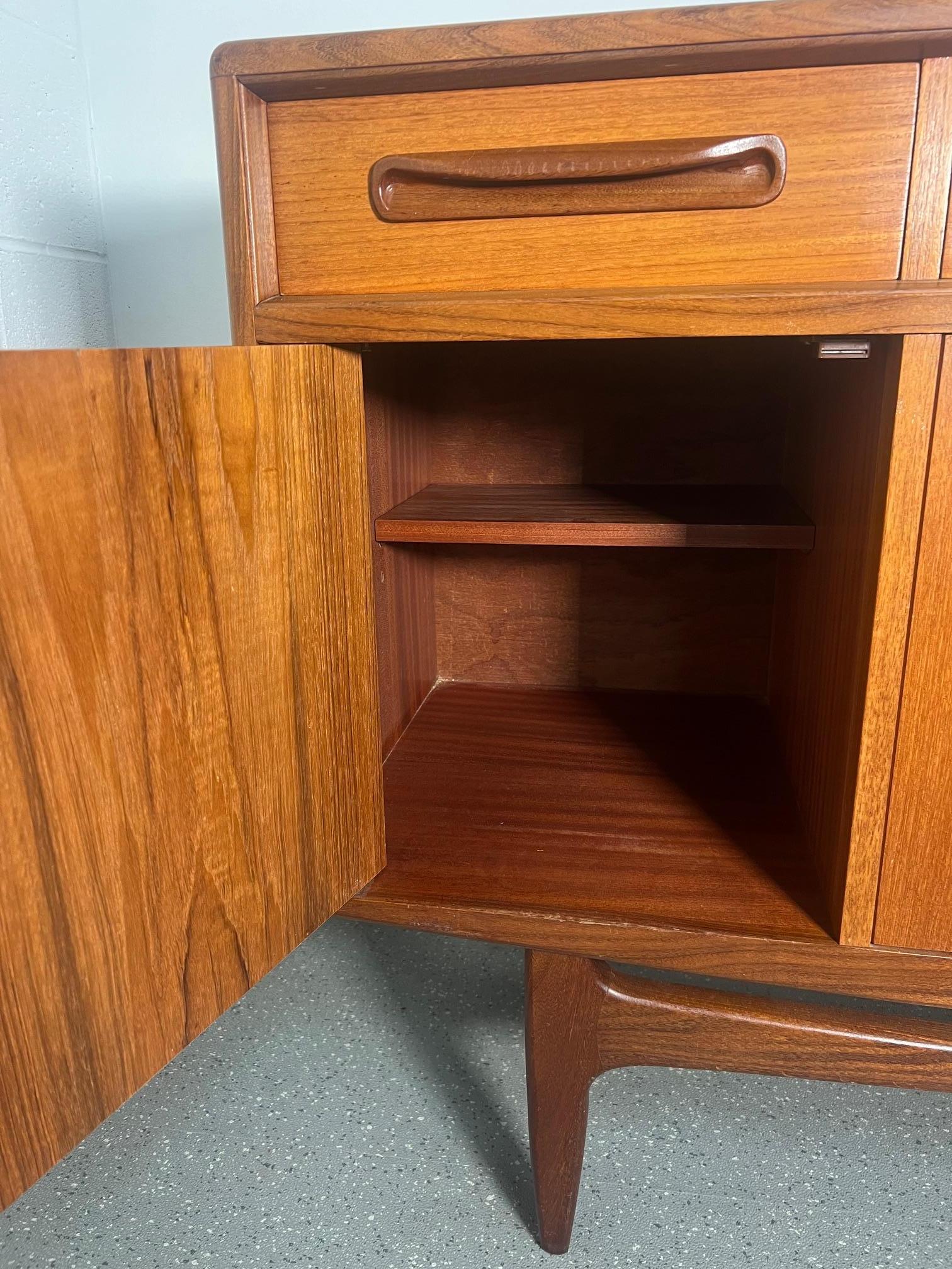 20th Century Mid Century Modern Teak Credenza G Plan Fresco For Sale