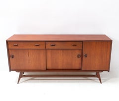 Mid-Century Modern Teak Credenza or Sideboard by Louis van Teeffelen, 1950s