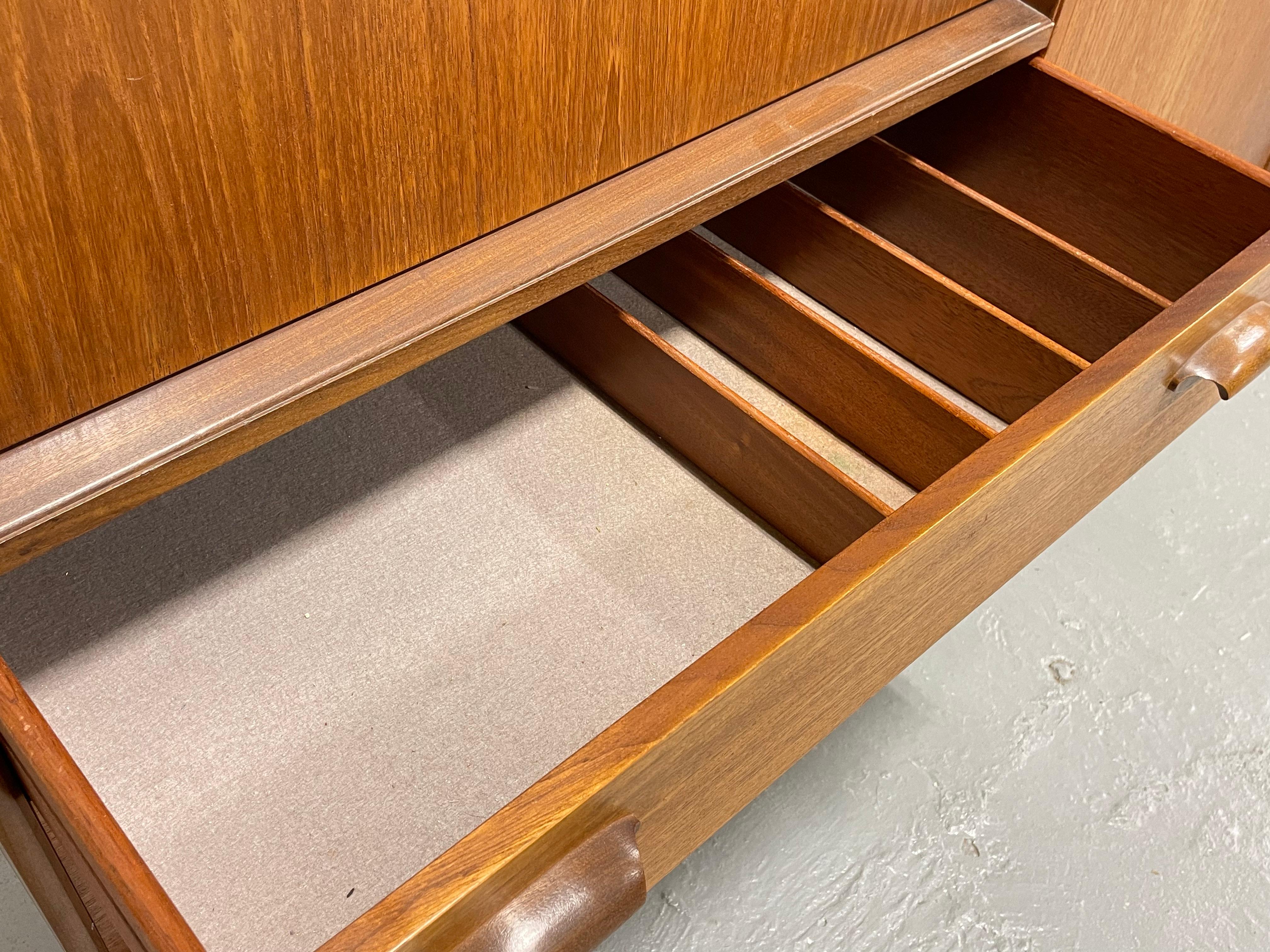 Mid Century MODERN Teak Credenza / SIDEBOARD by G-Plan, c. 1960s 2