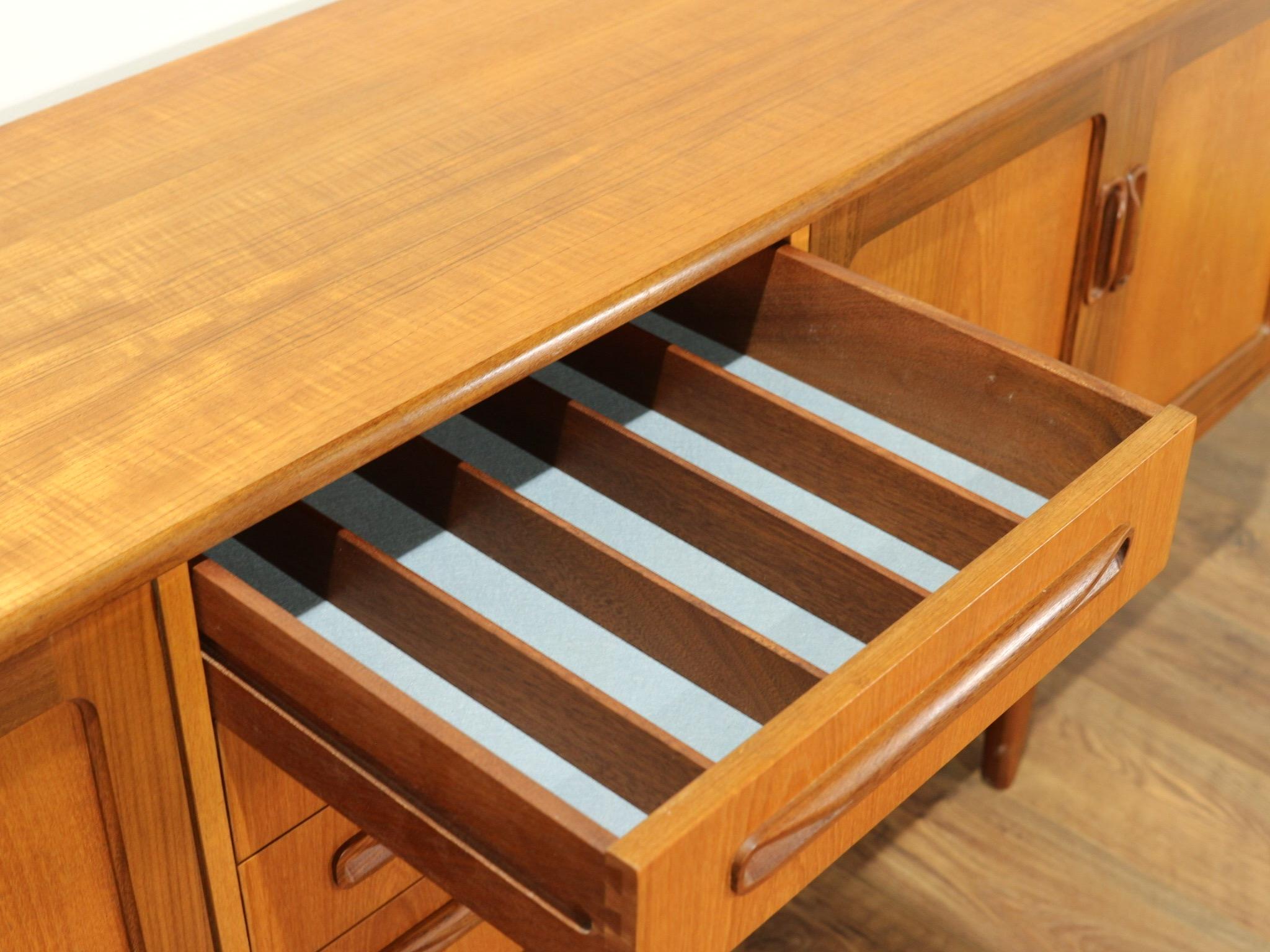 Mid-Century Modern Teak Credenza Sideboard by G Plan 2