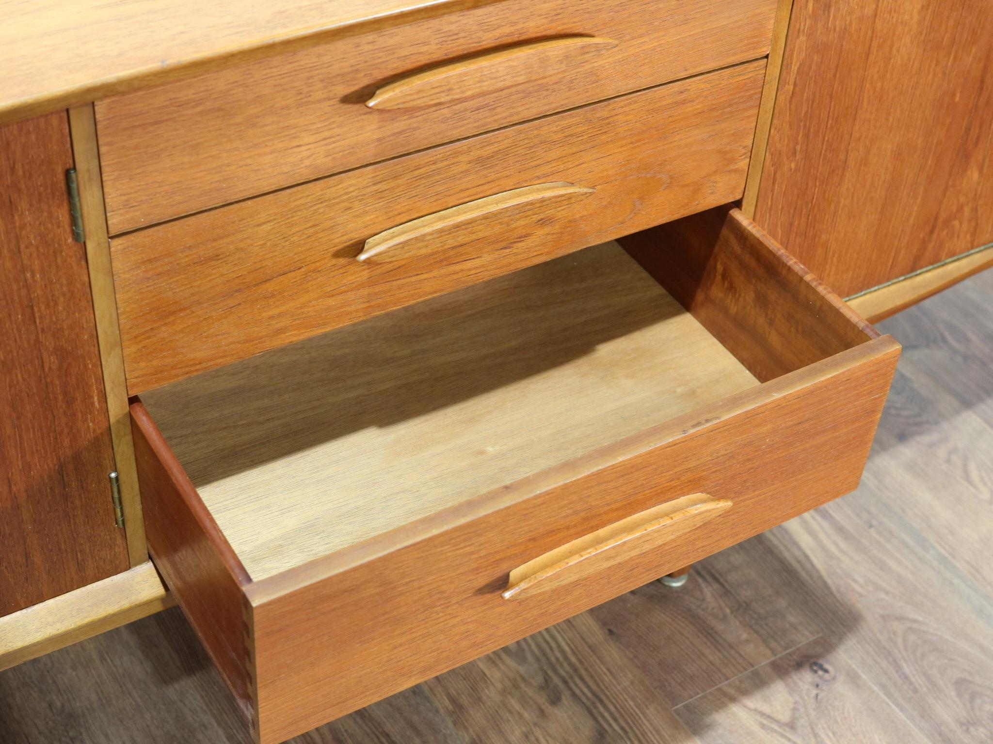 Mid-Century Modern Teak Credenza Sideboard by Jentique 6