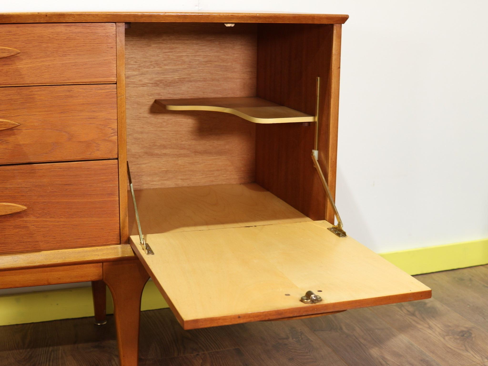 Mid-Century Modern Teak Credenza Sideboard by Jentique 9