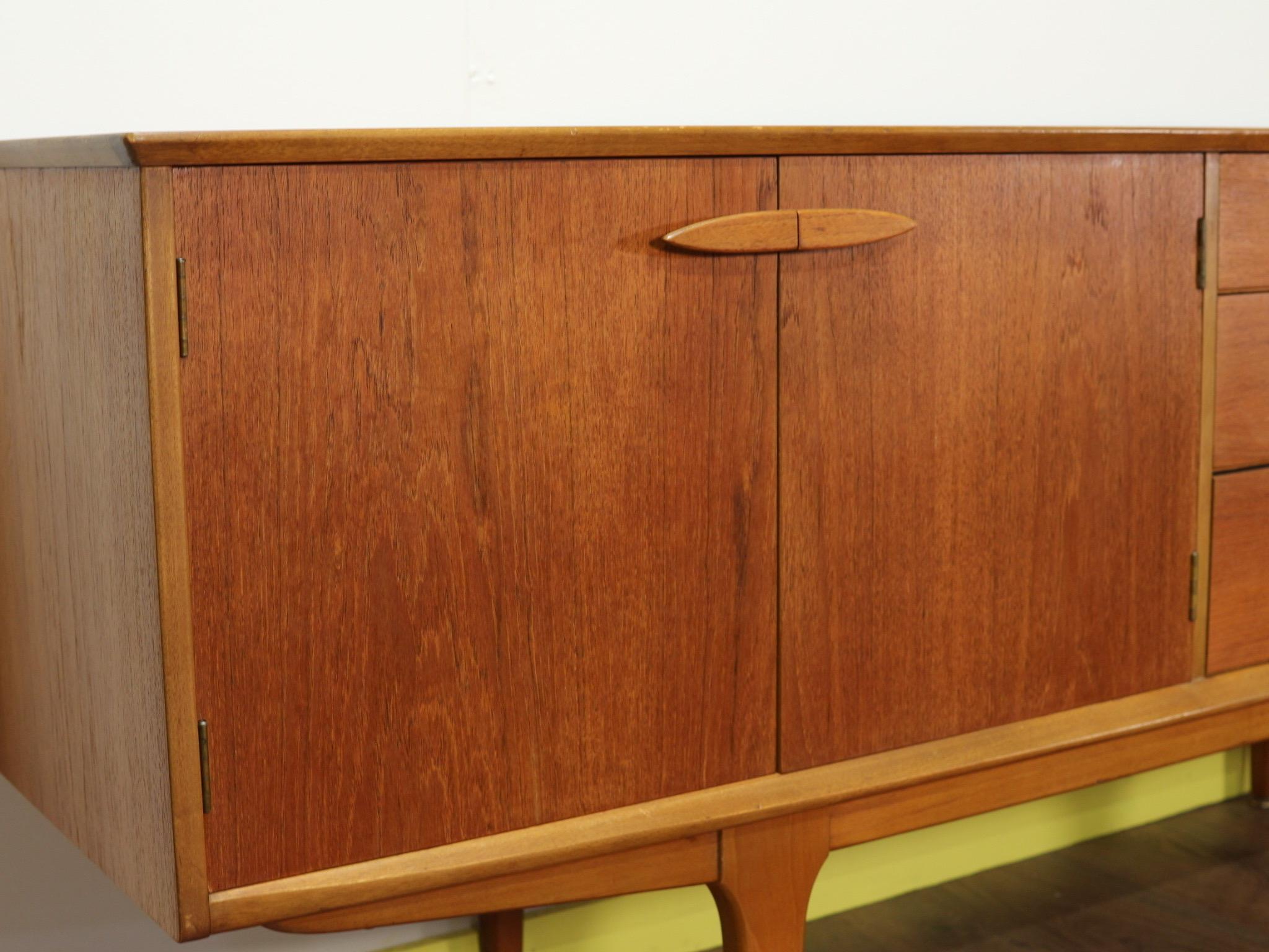 British Mid-Century Modern Teak Credenza Sideboard by Jentique