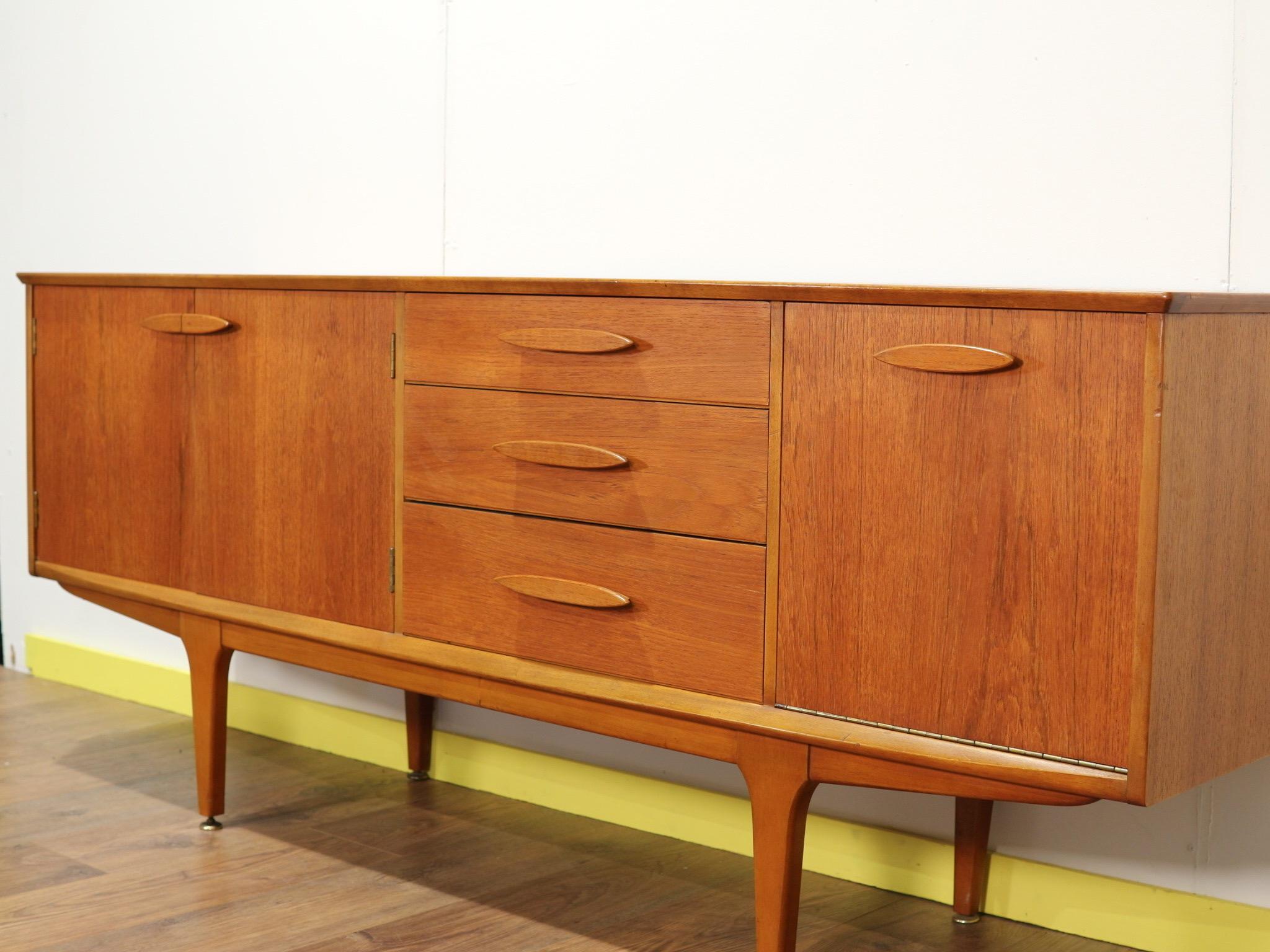 Mid-Century Modern Teak Credenza Sideboard by Jentique 1