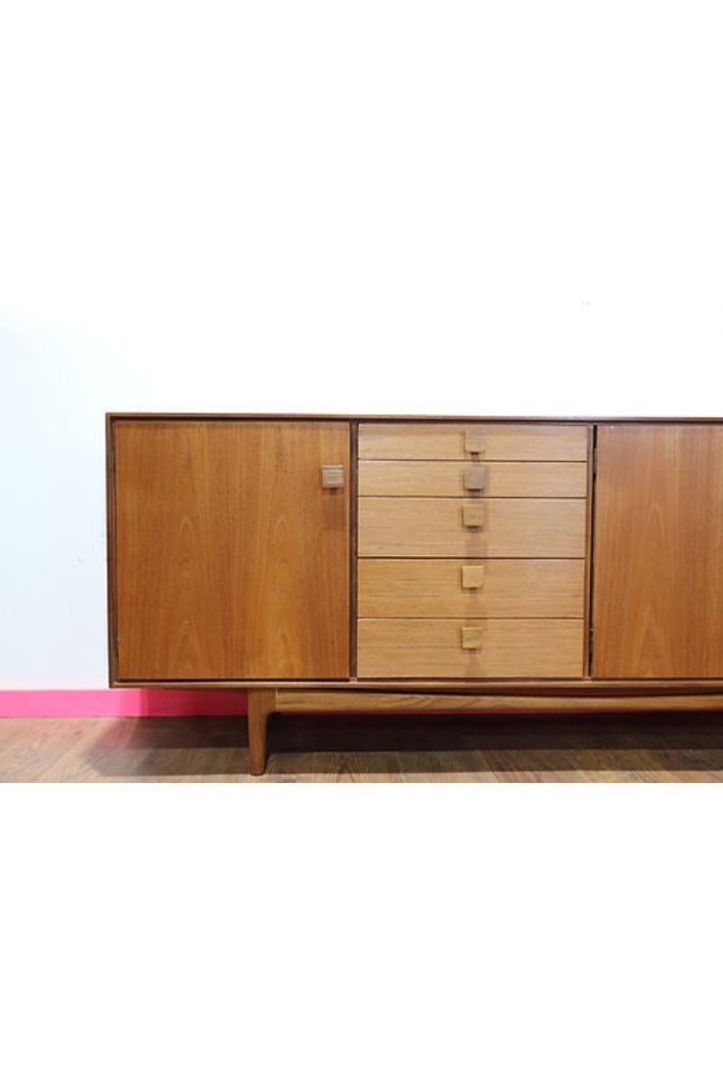 British Mid Century Modern Teak Credenza Sideboard by lb Kofod Larsen for G Plan