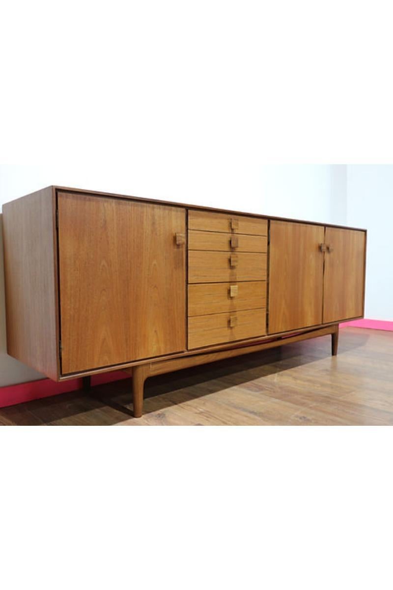 Mid Century Modern Teak Credenza Sideboard by lb Kofod Larsen for G Plan 1
