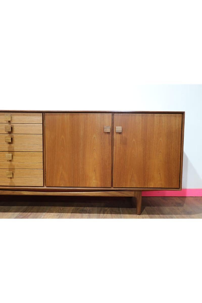 Mid Century Modern Teak Credenza Sideboard by lb Kofod Larsen for G Plan 2