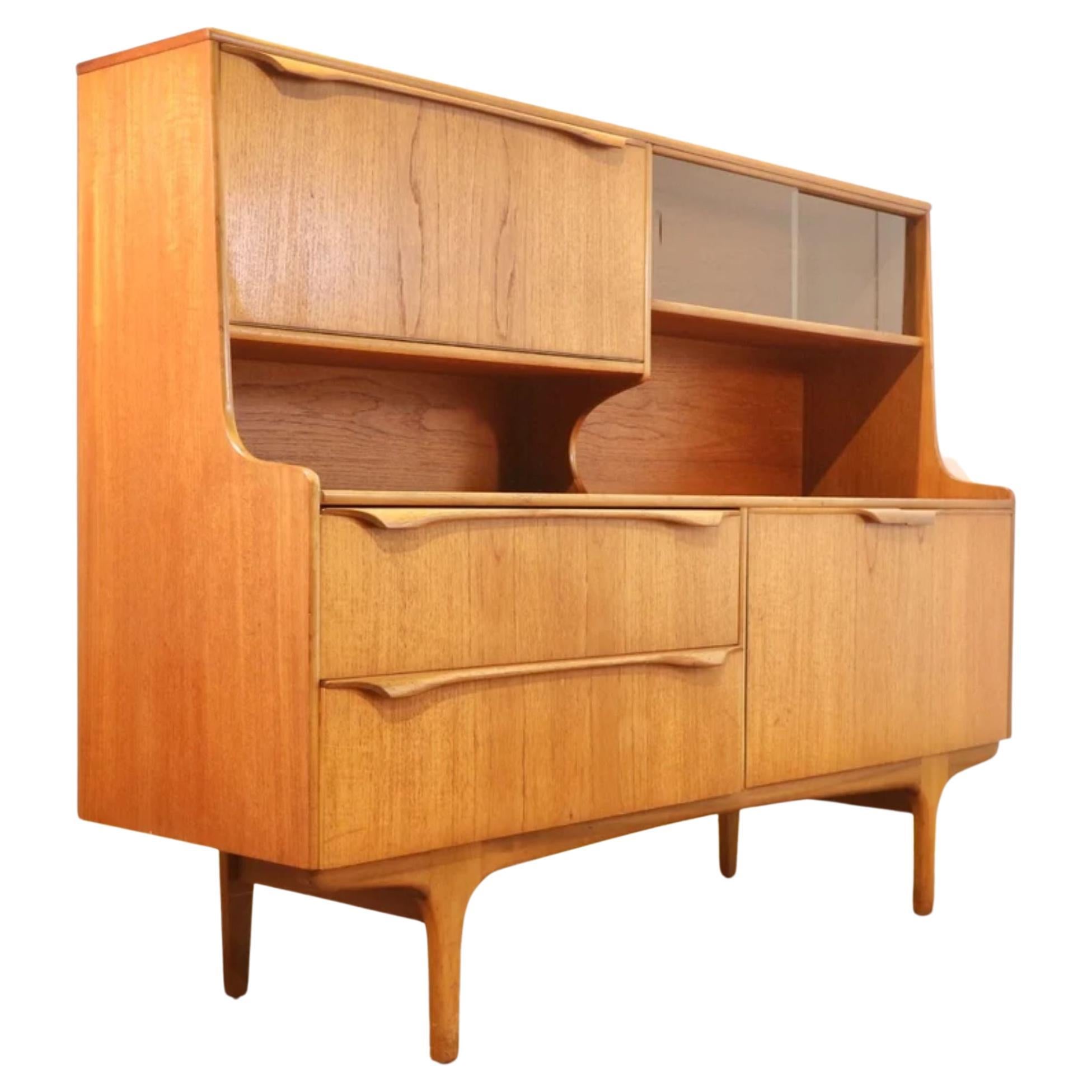 MidCentury Modern Teak Credenza Sideboard by Sutcliffe Buffet Danish G