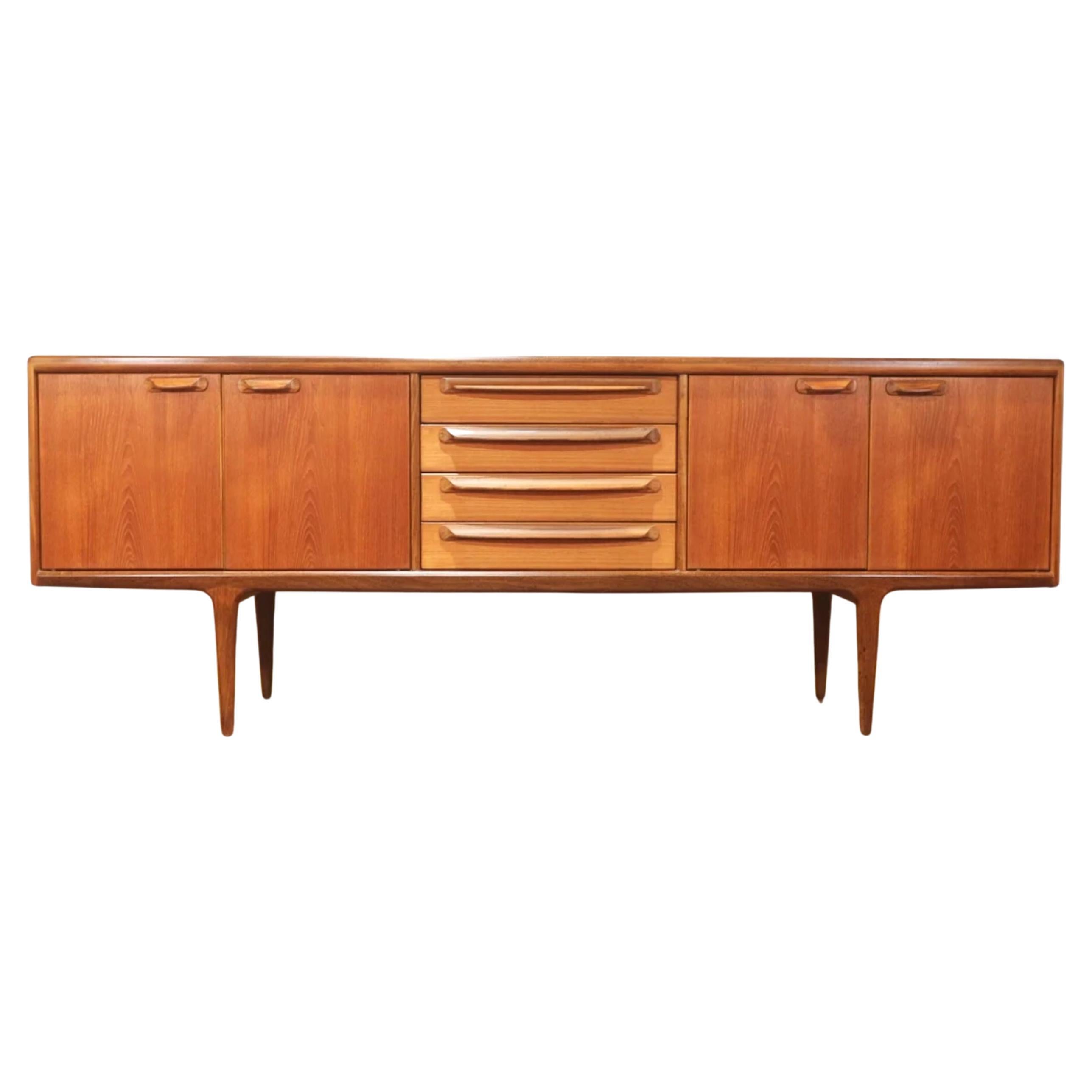 Mid Century Modern Vintage Teak Hutch Credenza Sideboard by GPlan