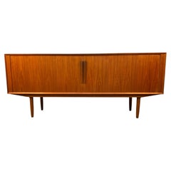 Mid-Century Modern Teak Credenza w/ Tambour Doors
