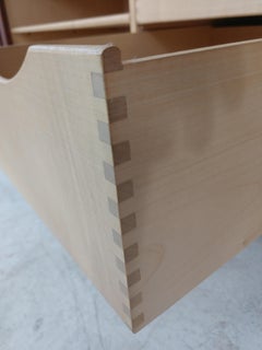 Mid-Century Modern Teak Credenza with Tambour Doors by John Stuart