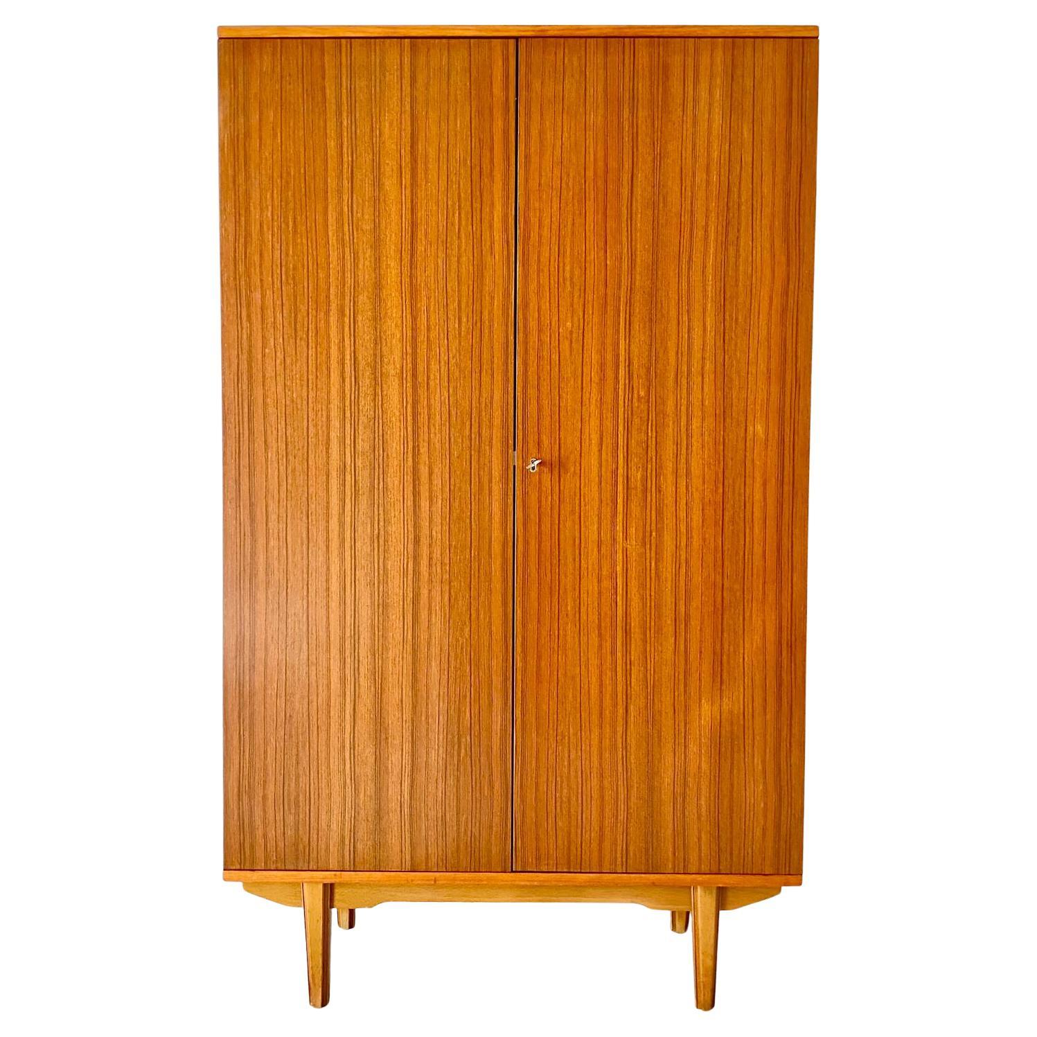 Scandinavian Modern Mid Century Modern Teak Cupboard in Scandinavian Style, Italy 1960 For Sale