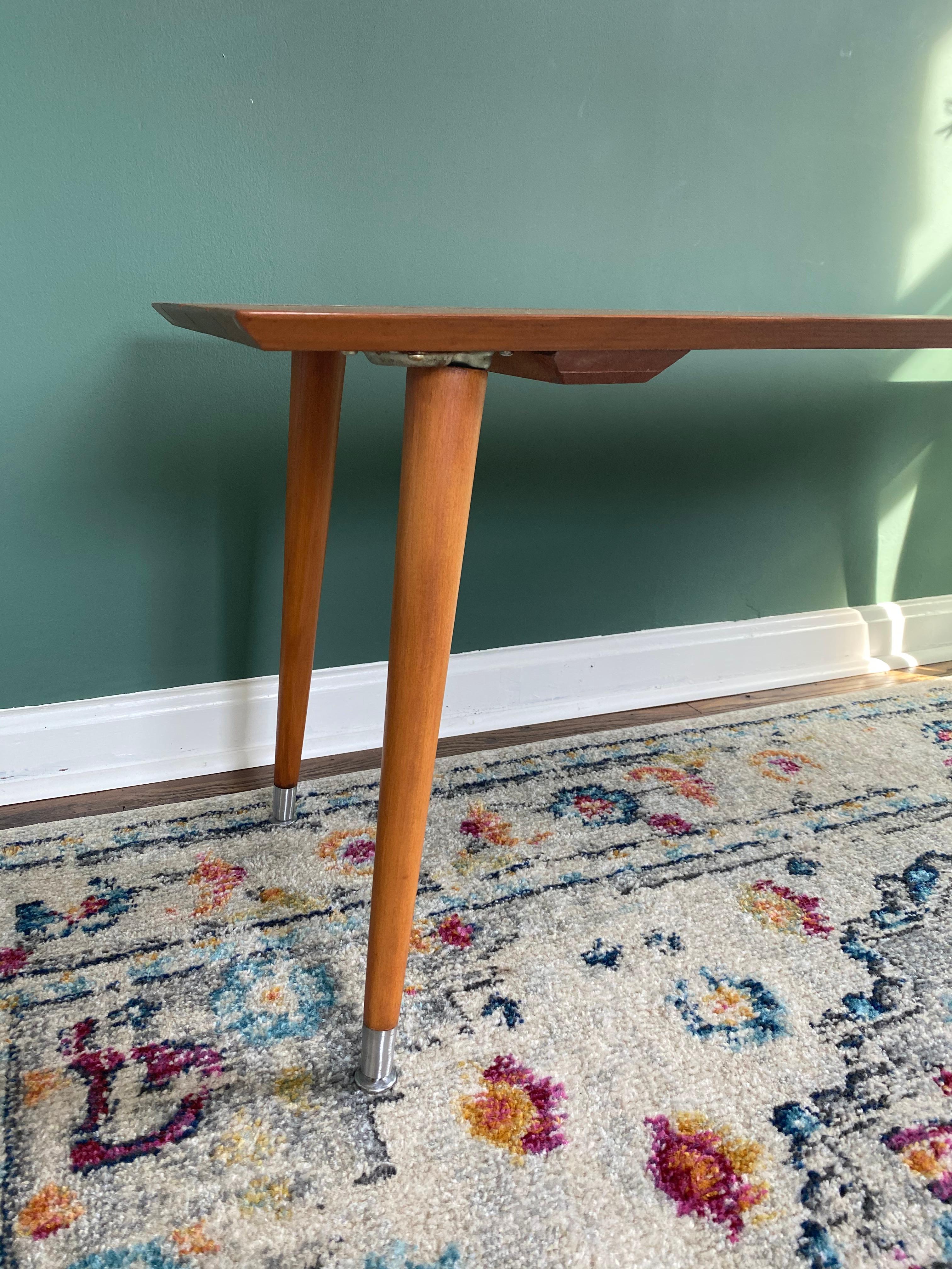 Mid-Century Modern Teak Danish Bench Table For Sale 3