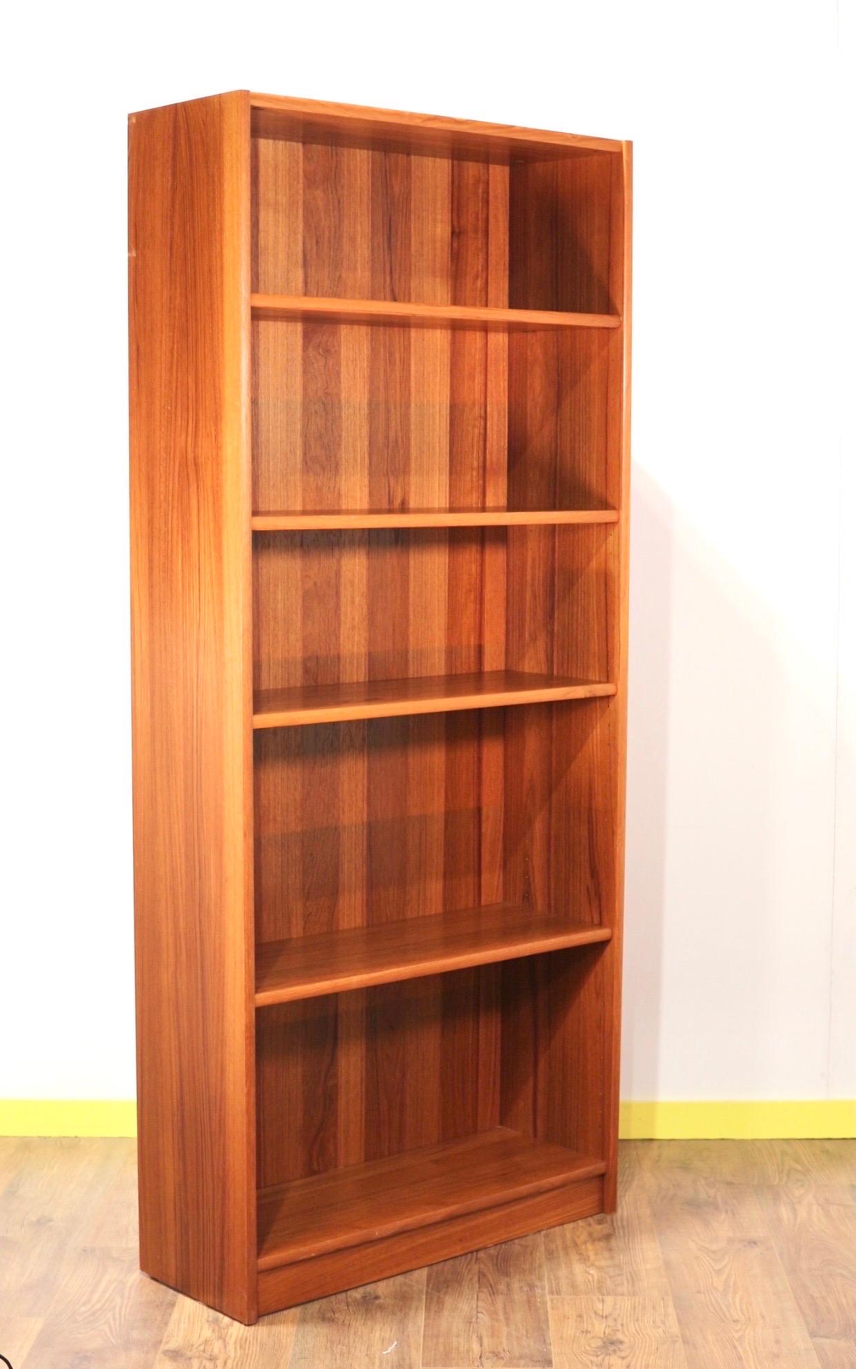 20th Century Mid-Century Modern Teak Danish Bookcase Shelving Unit