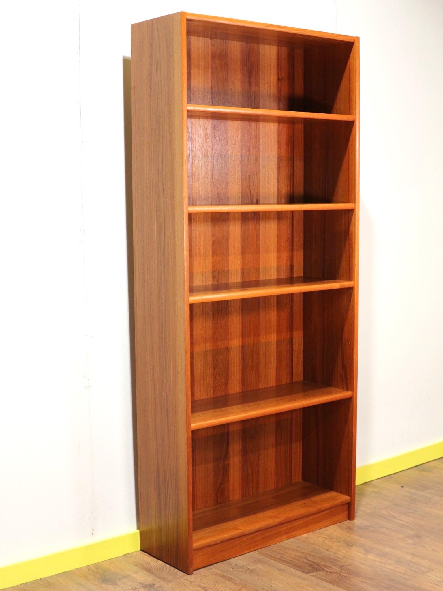 Mid-Century Modern Teak Danish Bookcase Shelving Unit 2