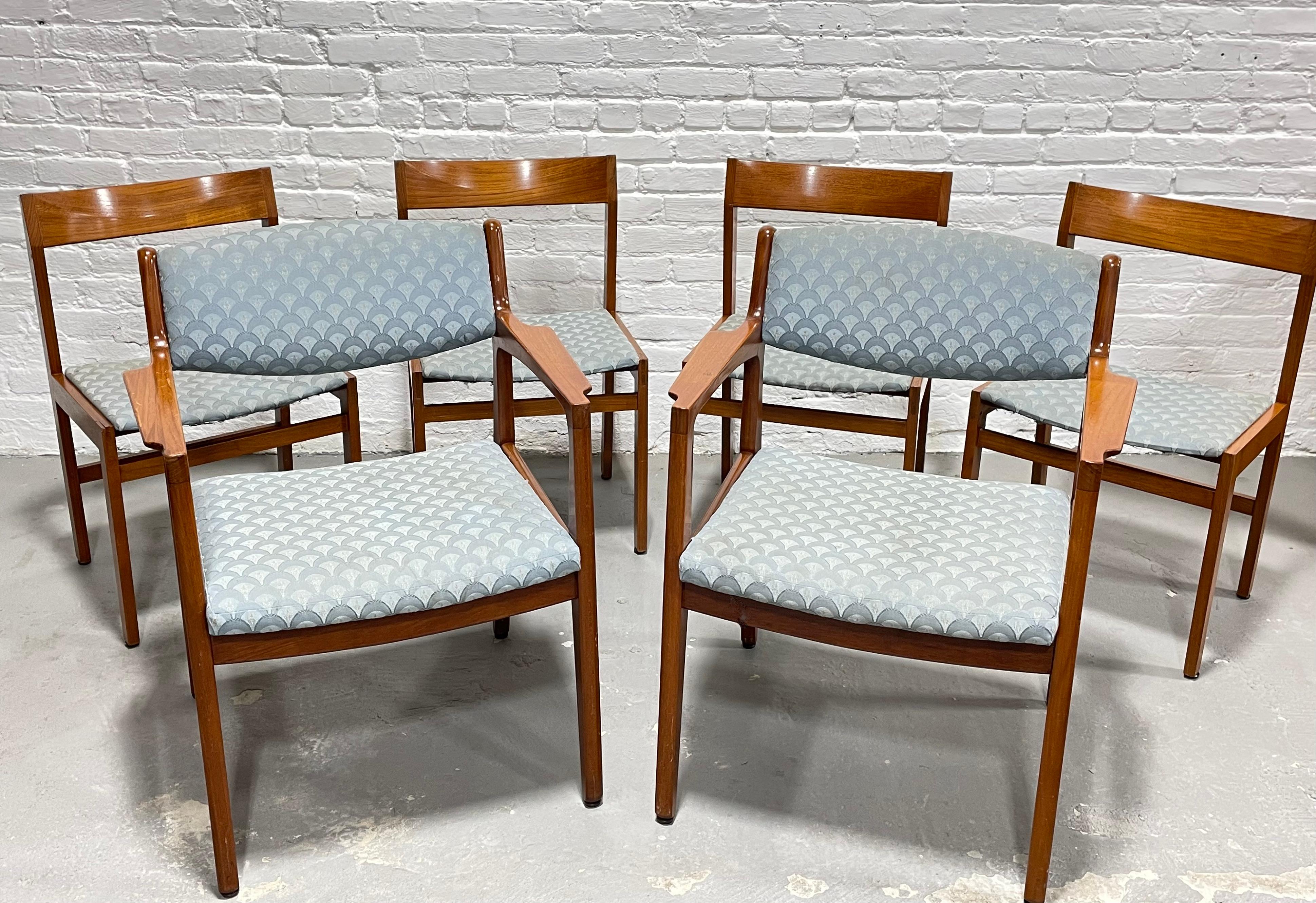 Mid-Century Modern Mid Century MODERN Teak DANISH Dining CHAIRS by Knud Andersen for Jensen, Set of For Sale