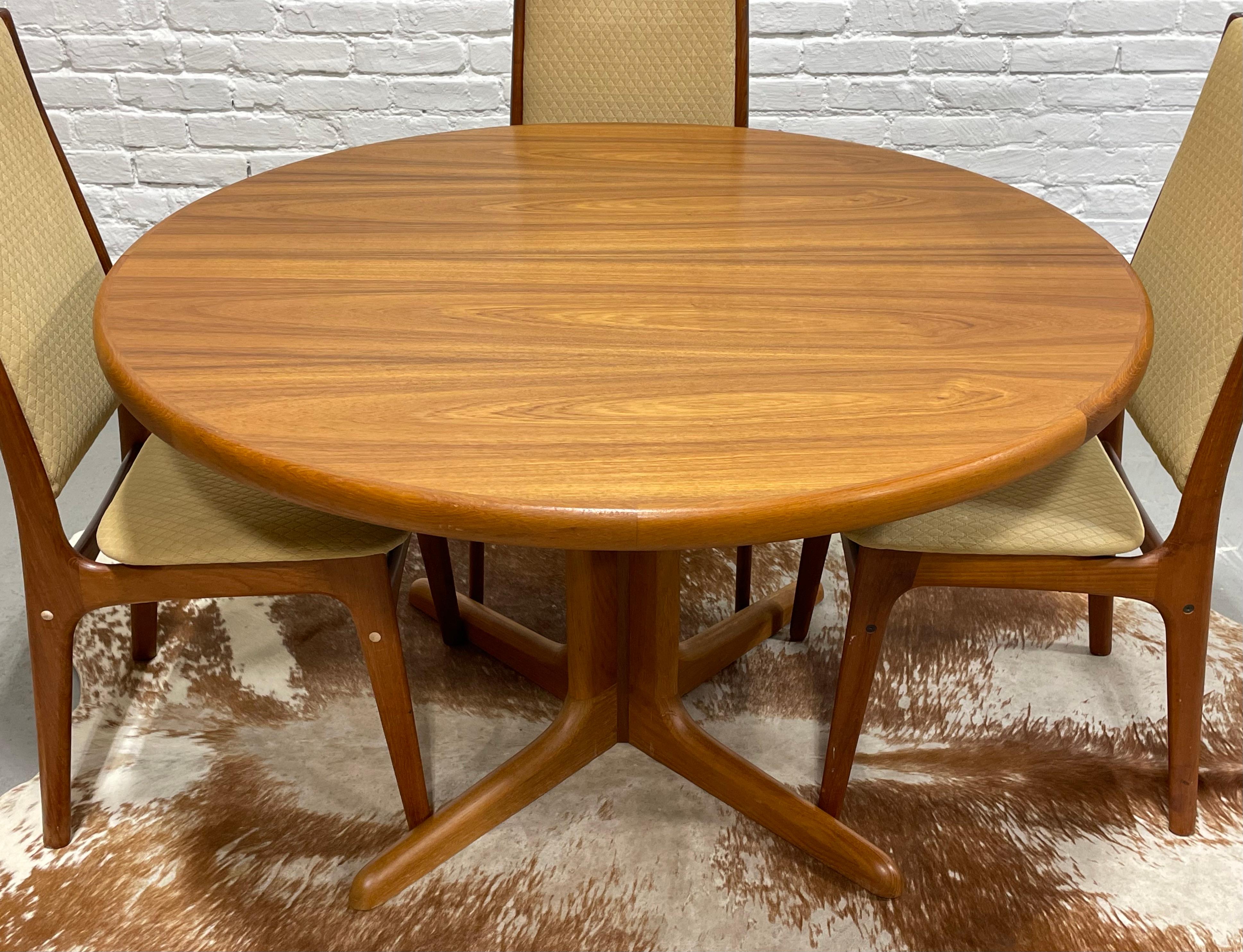 Mid-20th Century Mid Century Modern Teak DANISH DINING TABLE by Skovby, Made in Denmark For Sale