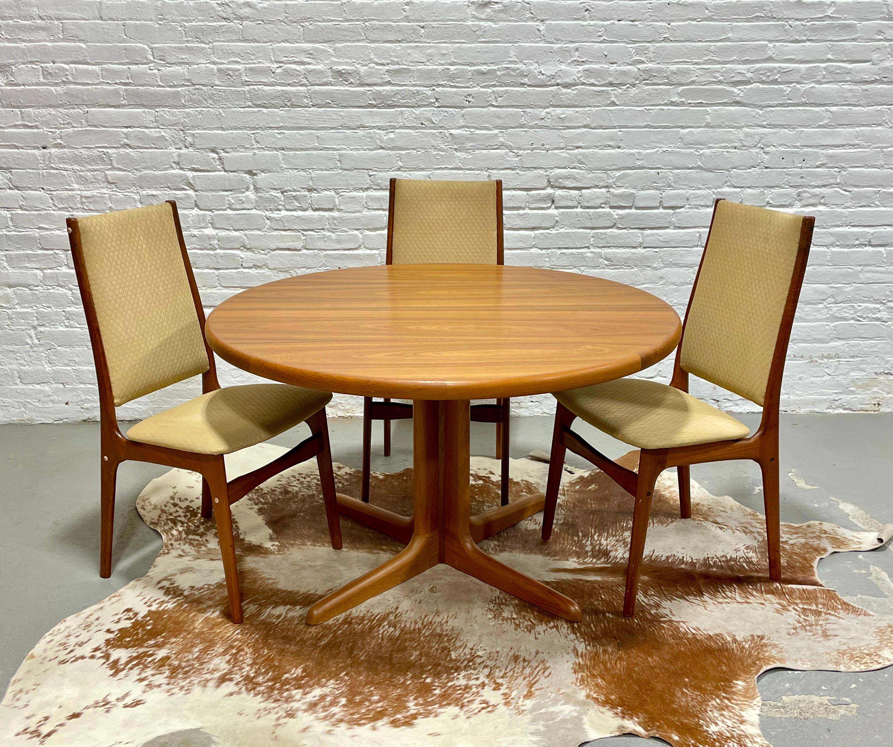 Wood Mid Century Modern Teak DANISH DINING TABLE by Skovby, Made in Denmark For Sale