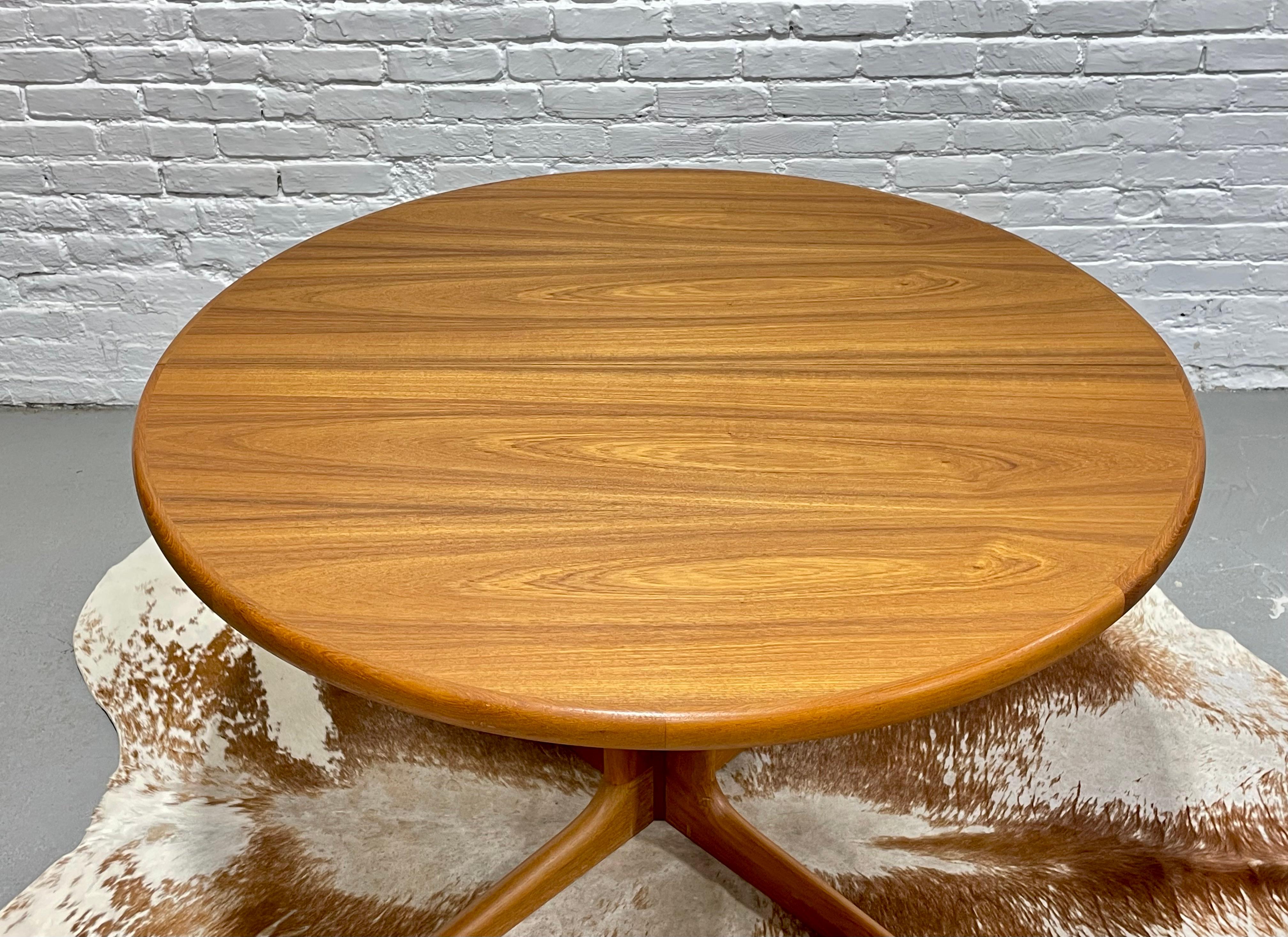 Mid Century Modern Teak DANISH DINING TABLE by Skovby, Made in Denmark For Sale 1