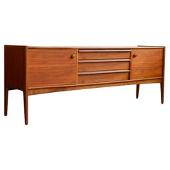 Vintage Mid Century Modern Teak Danish Modern Younger Sideboard Finished Back