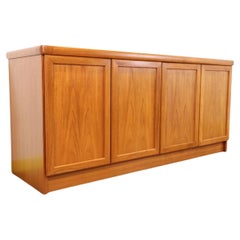 Mid-Century Modern Teak Danish Sideboard Credenza by Christian Linneberg