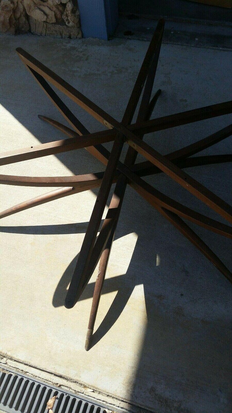 MidCentury Modern Teak Danish Spider Leg Coffee Table attr. to Carlo
