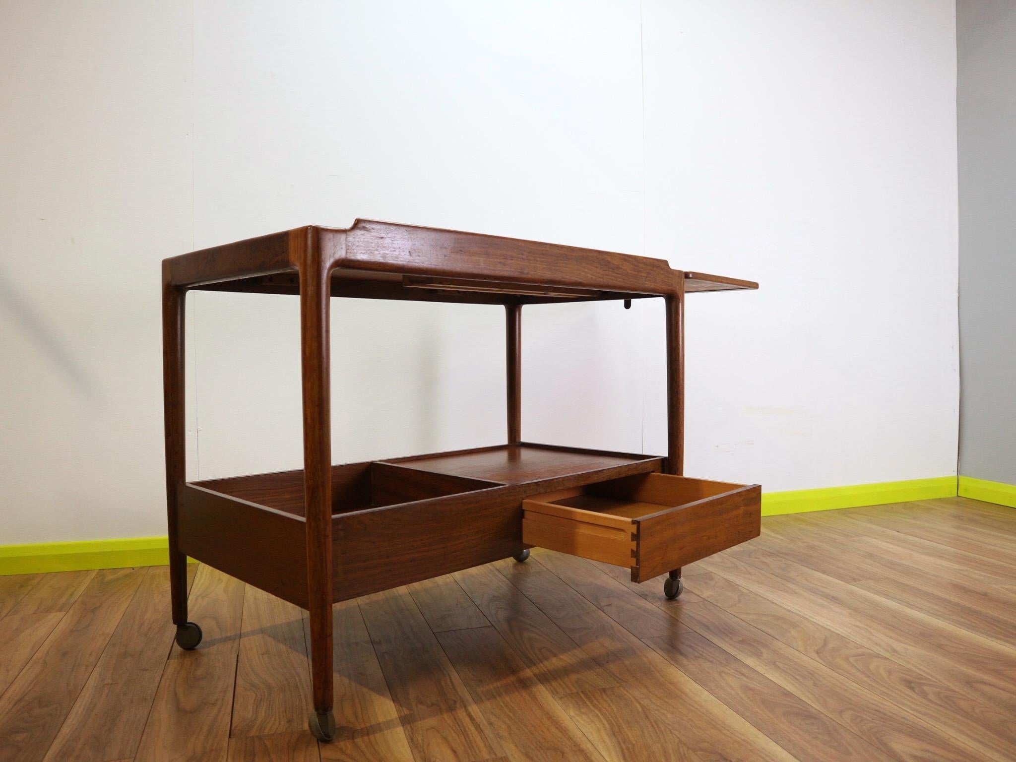 Mid-Century Modern Teak Danish Teak Retro Barcart by LB Kofod Larsen for G Plan 6